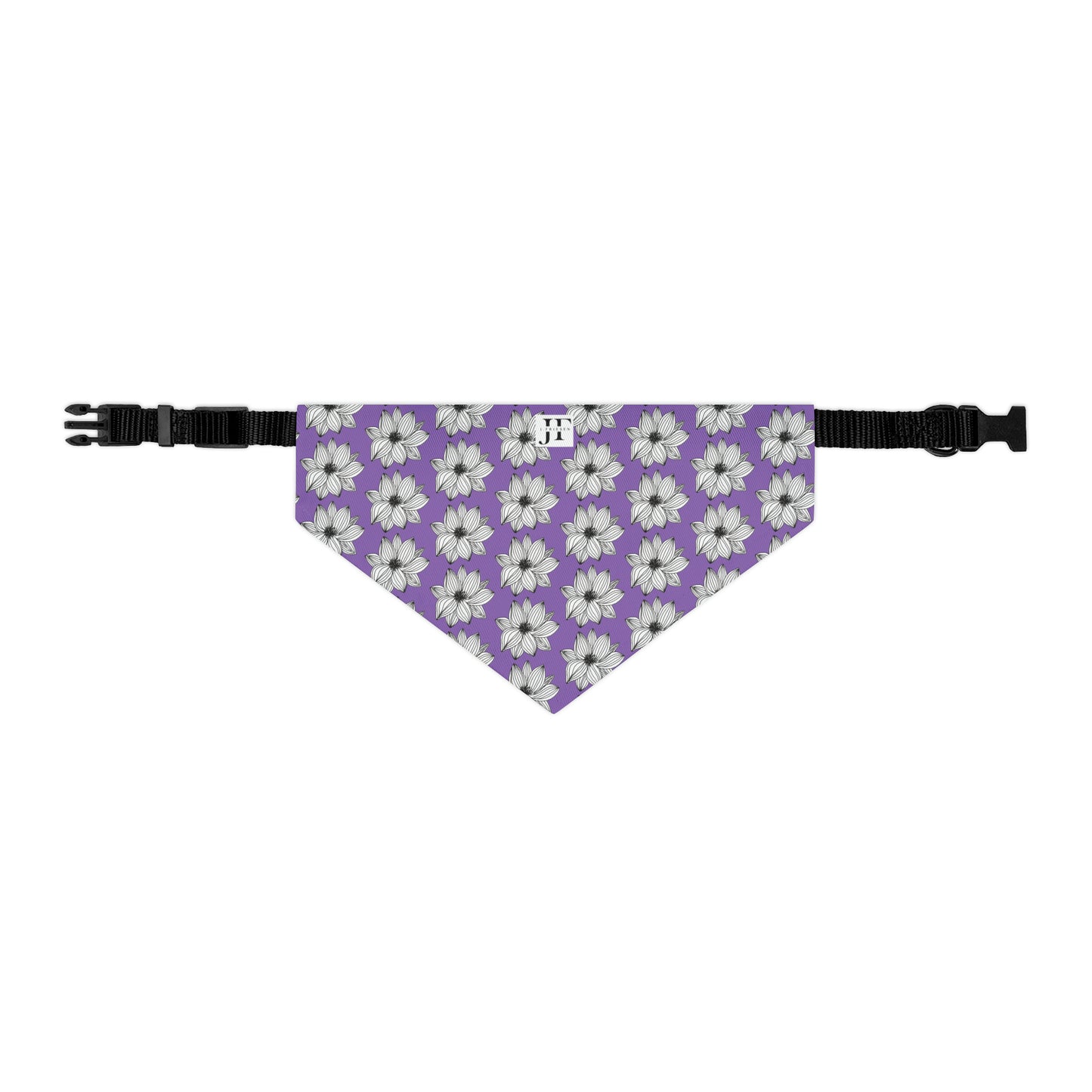Pet Bandana Collar (Purple Flower)