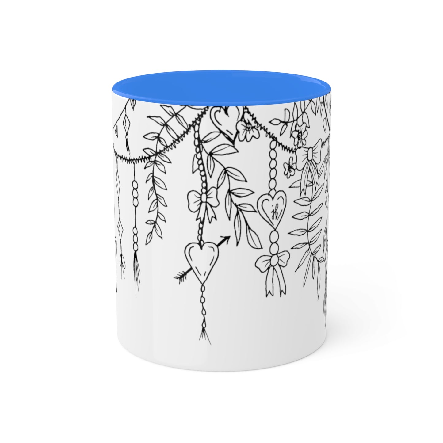 Mugs, 11oz (Draping Hearts)