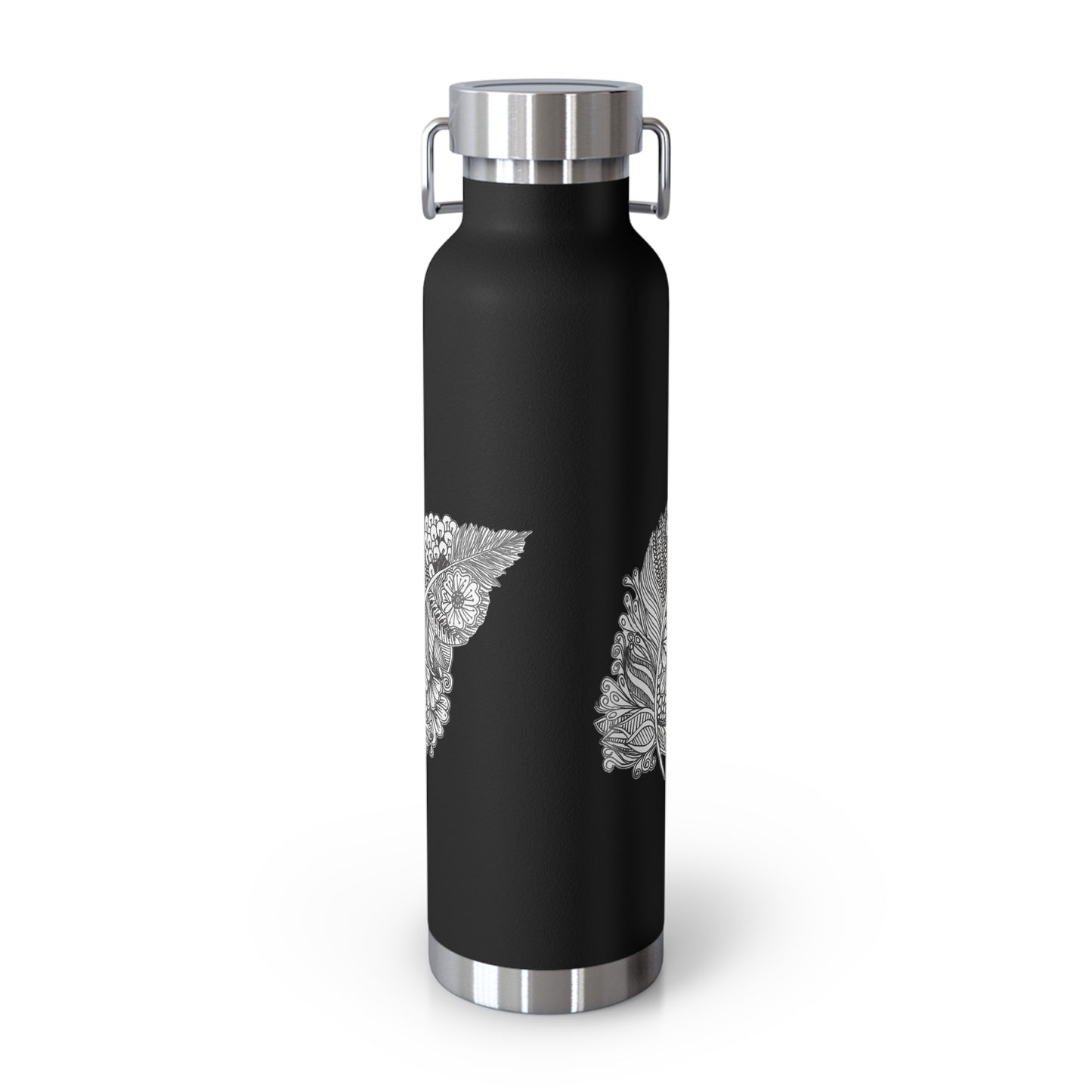 Copper Vacuum Insulated Bottle, 22oz (Feathers)