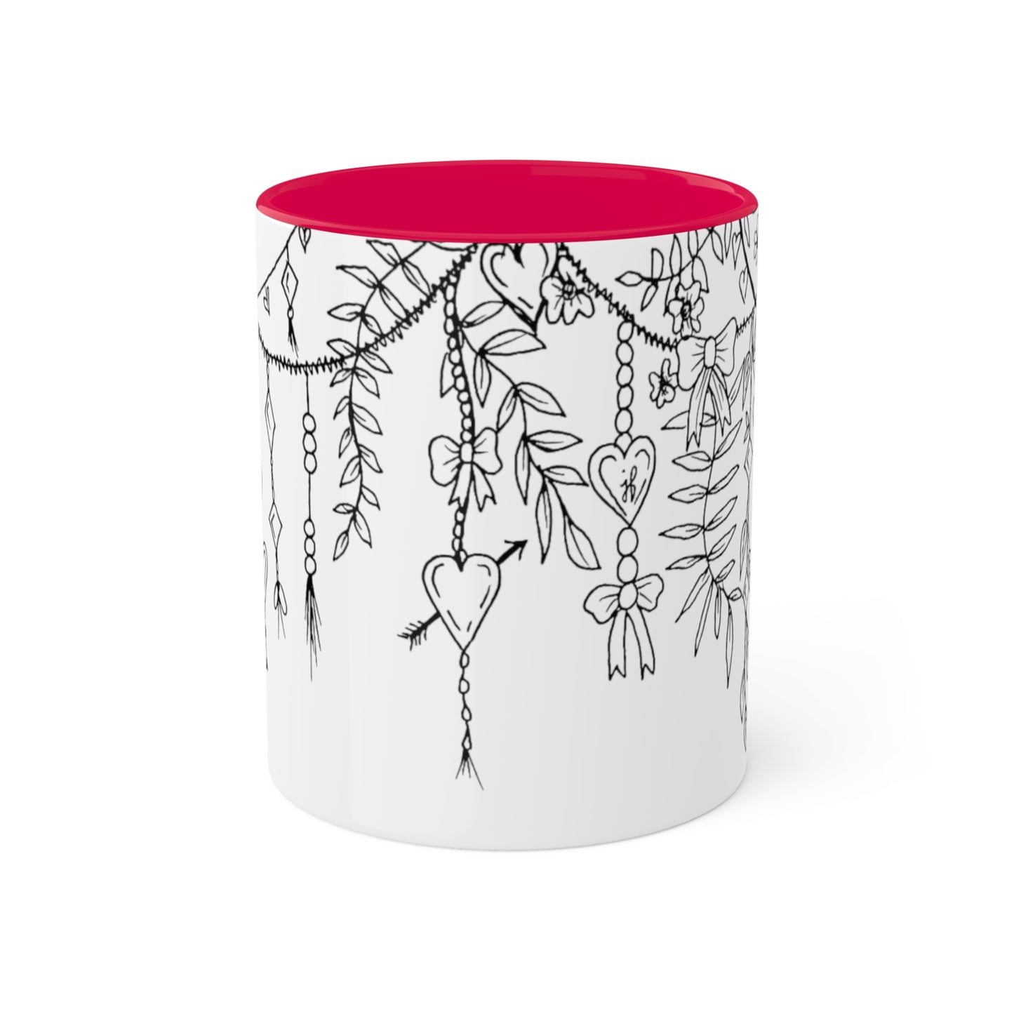 Mugs, 11oz (Draping Hearts)