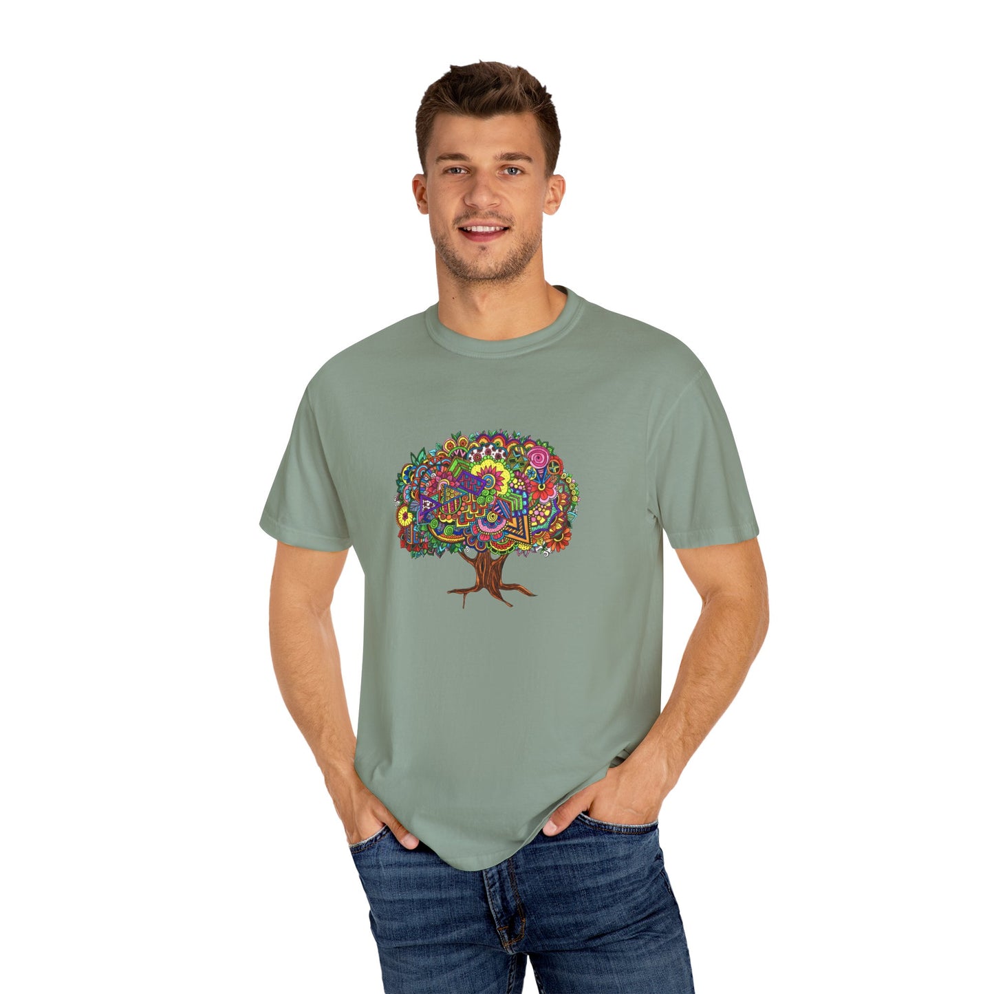 Unisex Garment-Dyed T-shirt (Tree of Eden)