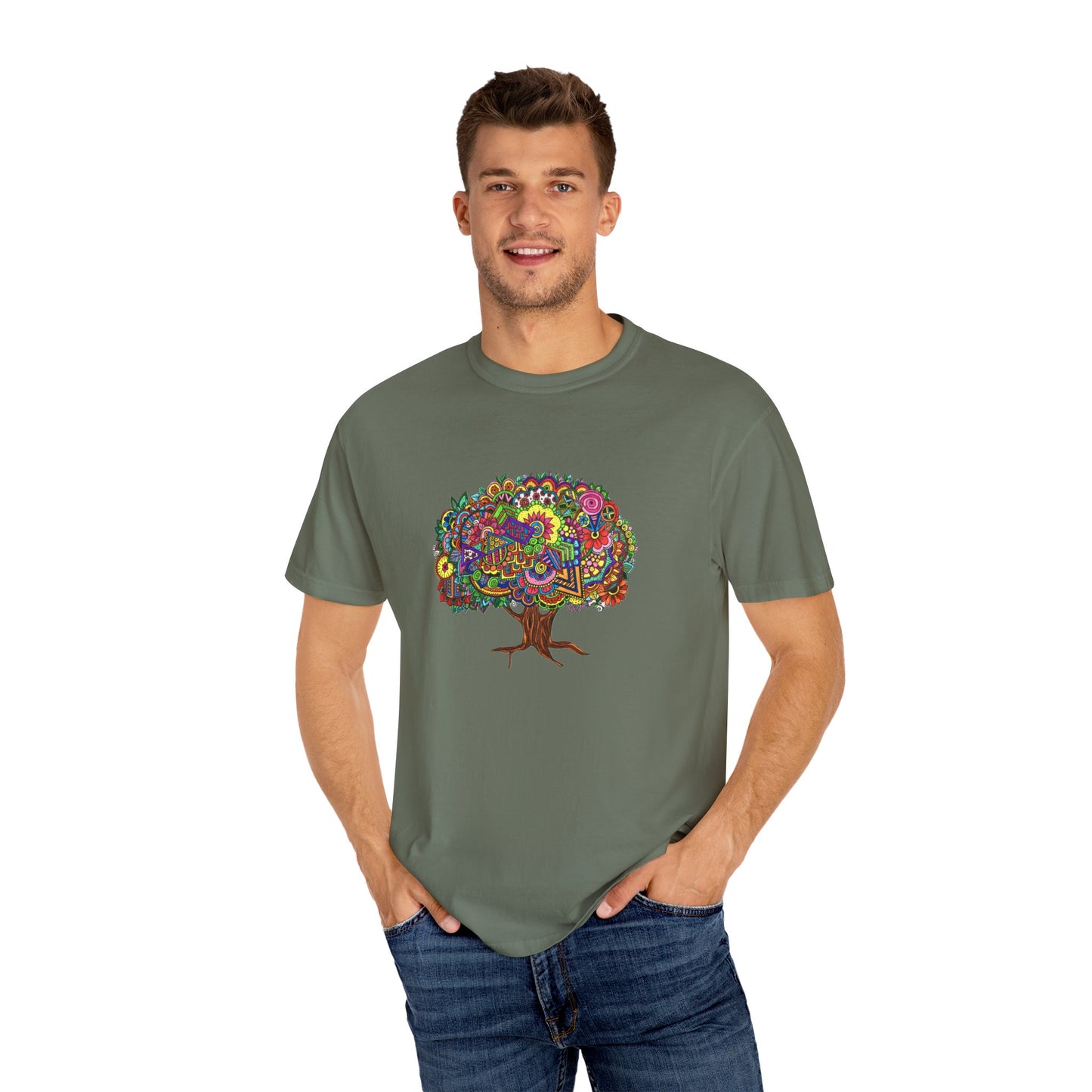 Unisex Garment-Dyed T-shirt (Tree of Eden)