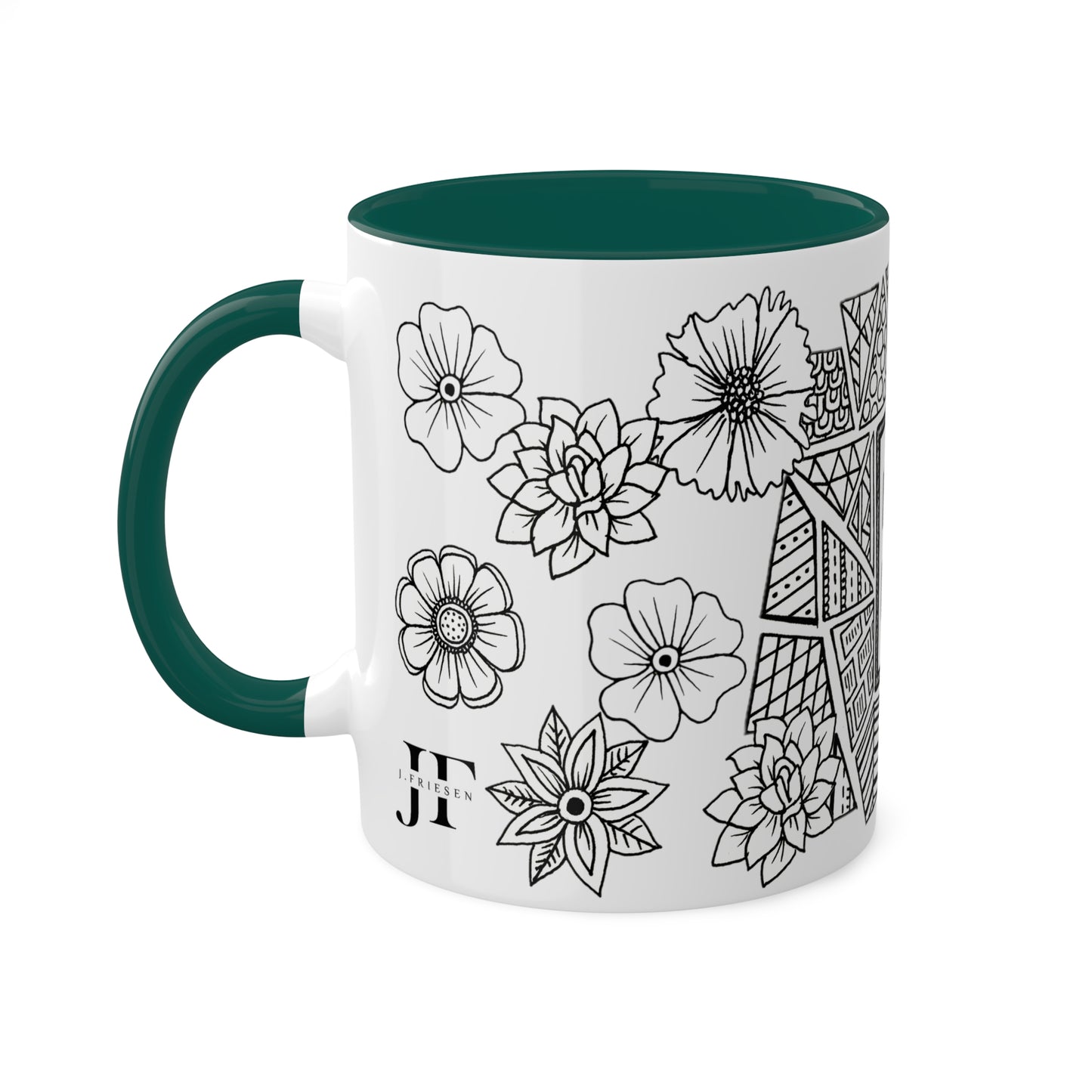 Mugs, 11oz (Monogram E)