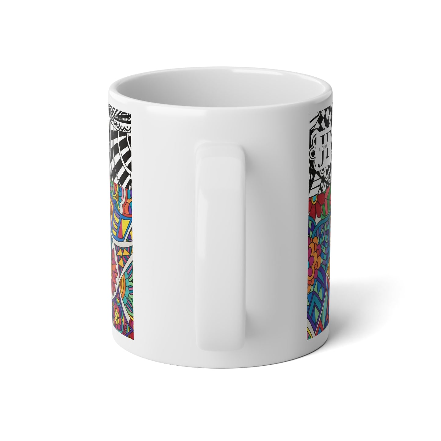 Jumbo Mug, 20oz (B&W Meet Colour)