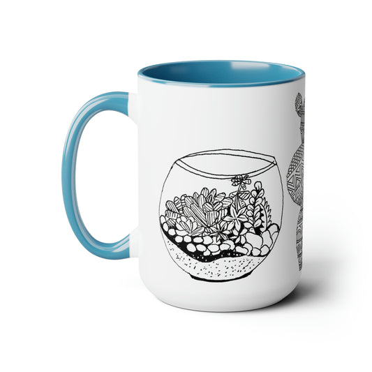 Two-Tone Mugs, 15oz (Plant Lover)