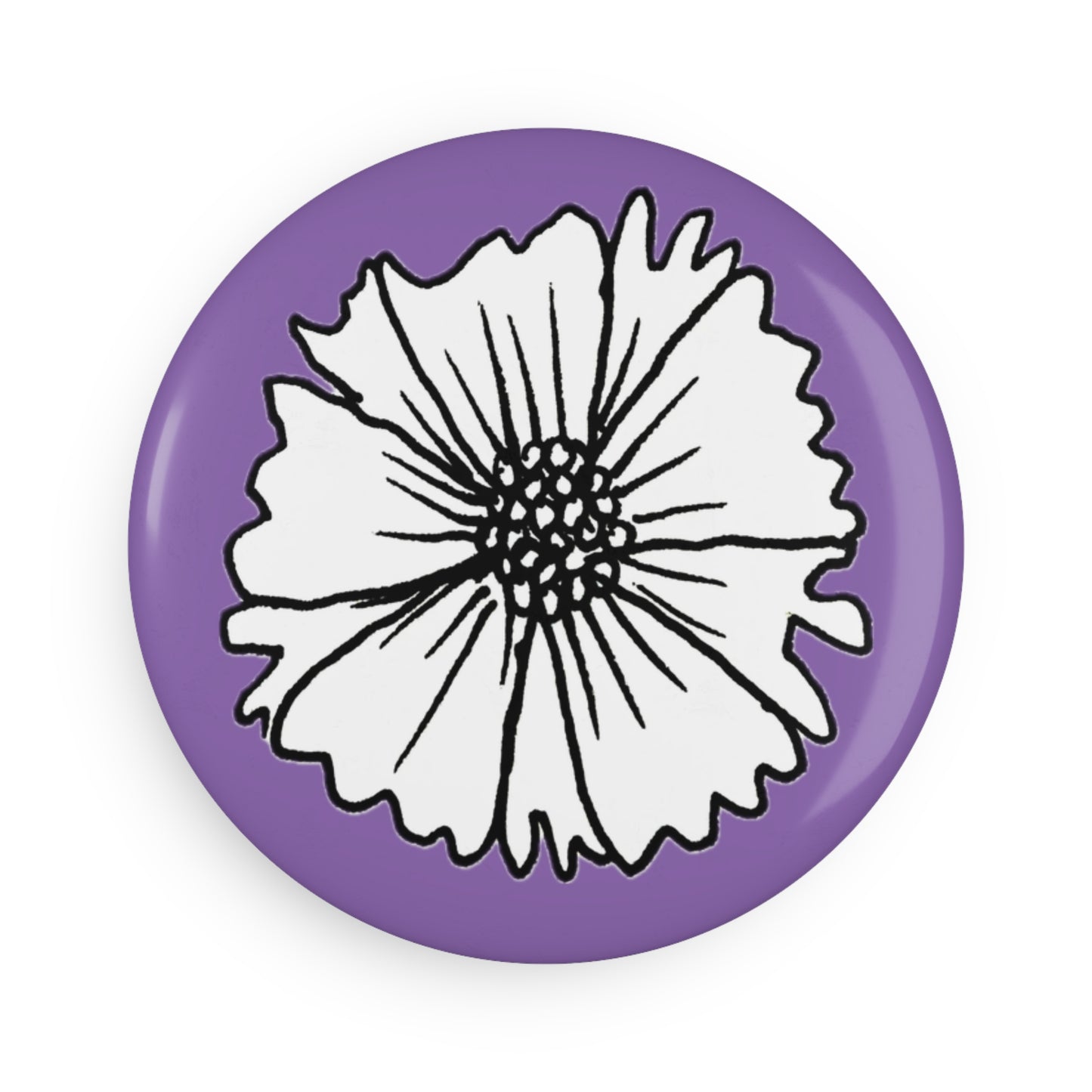 Button Magnet (Lavender Purple)
