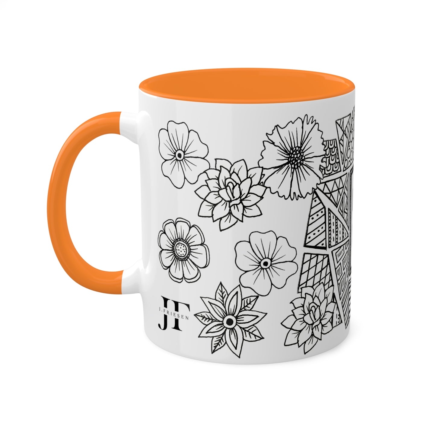 Mugs, 11oz (Monogram E)