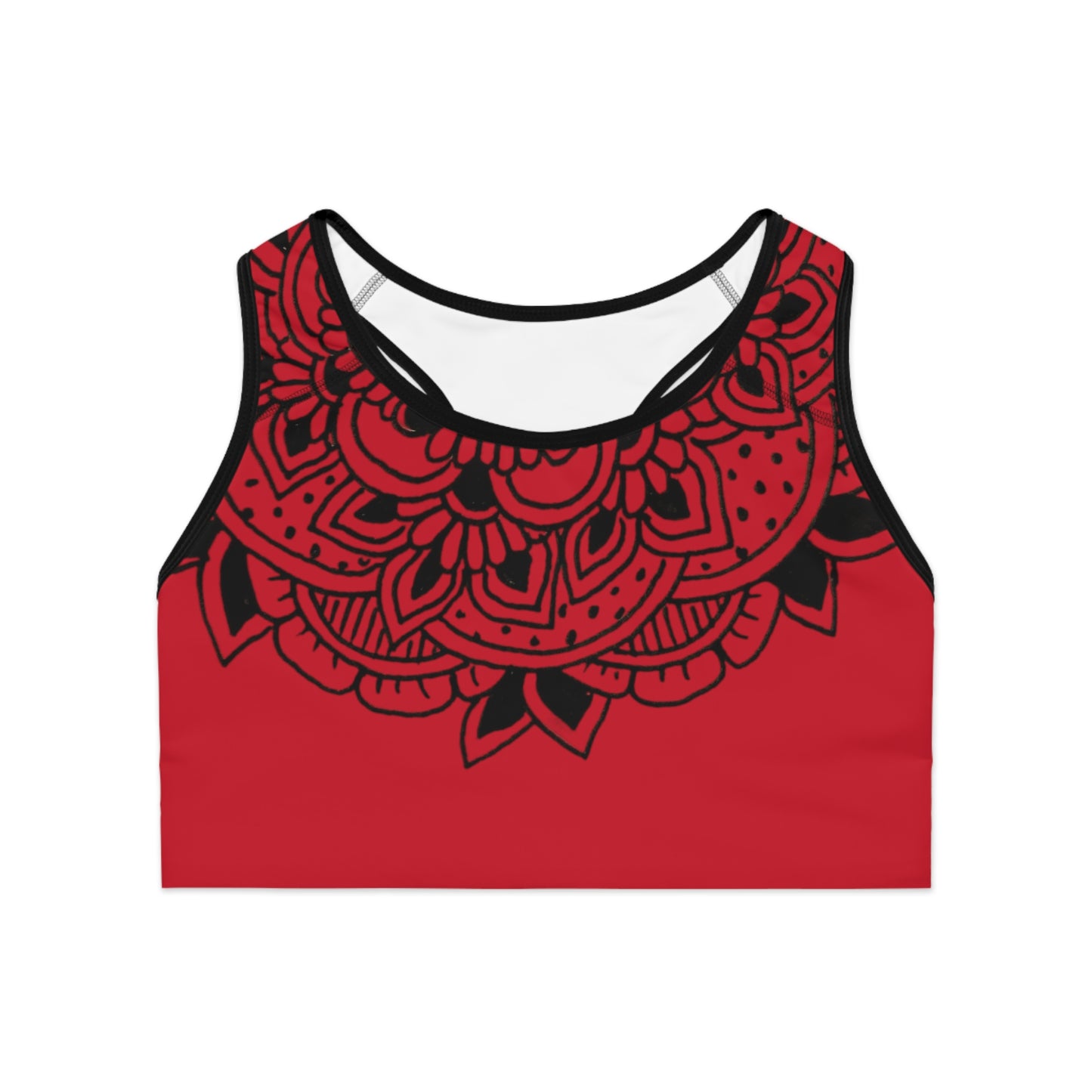 Sports Bra (Red Mandala)