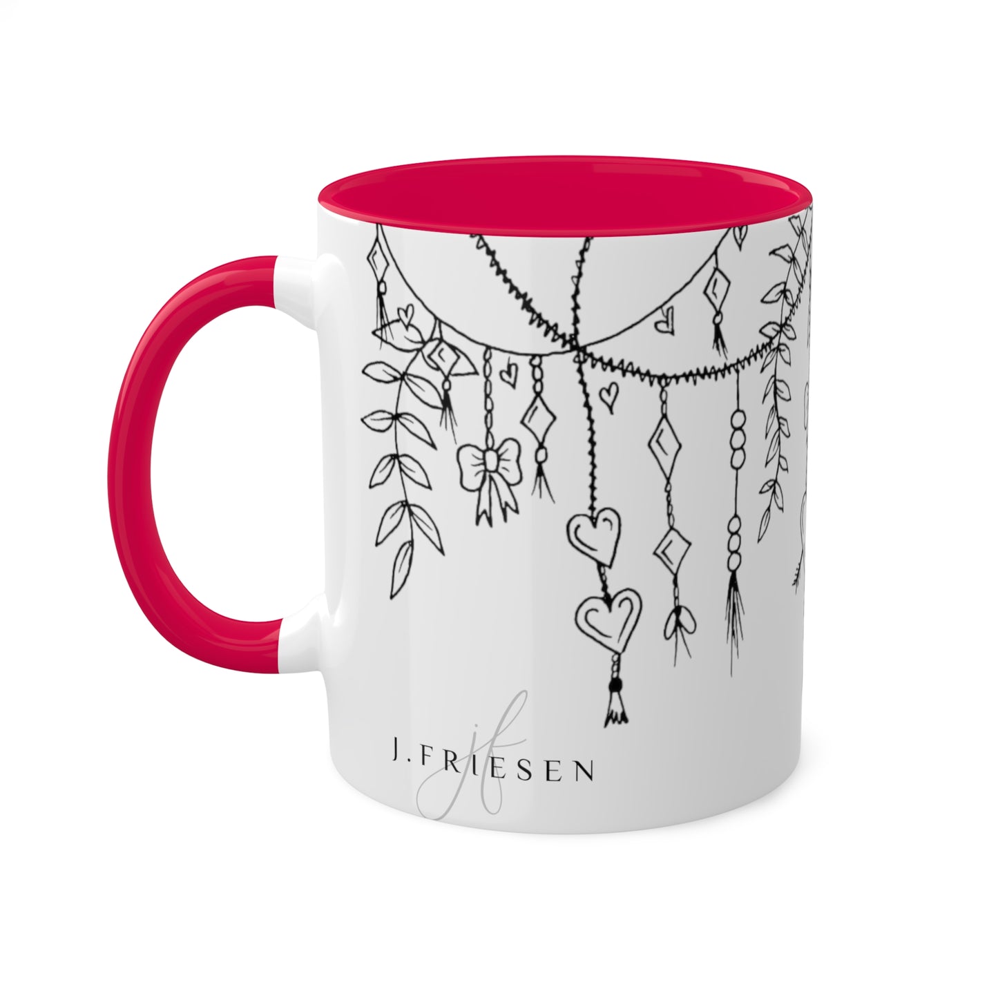 Mugs, 11oz (Draping Hearts)