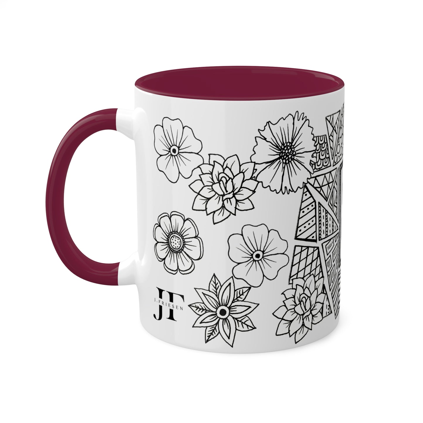 Mugs, 11oz (Monogram E)