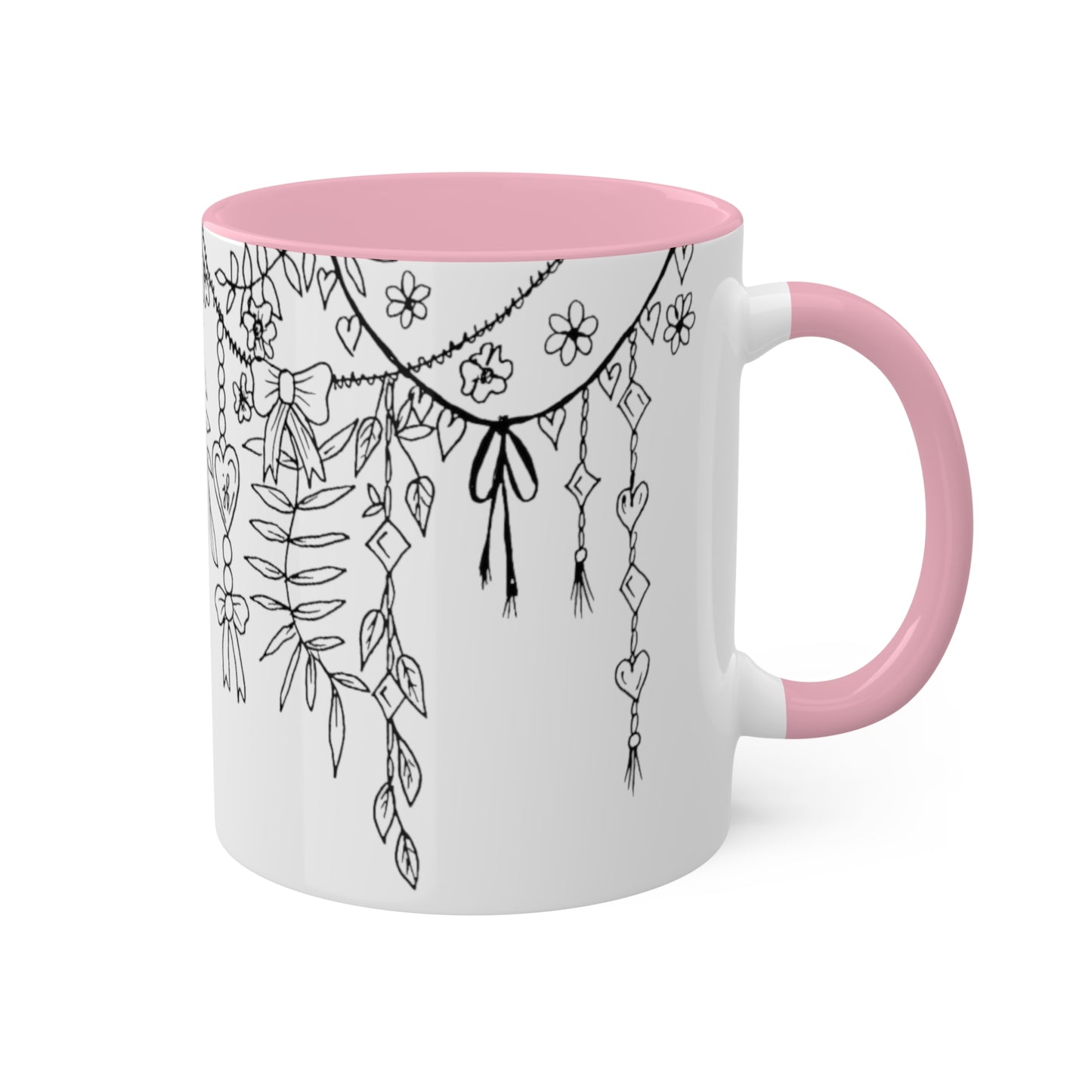 Mugs, 11oz (Draping Hearts)