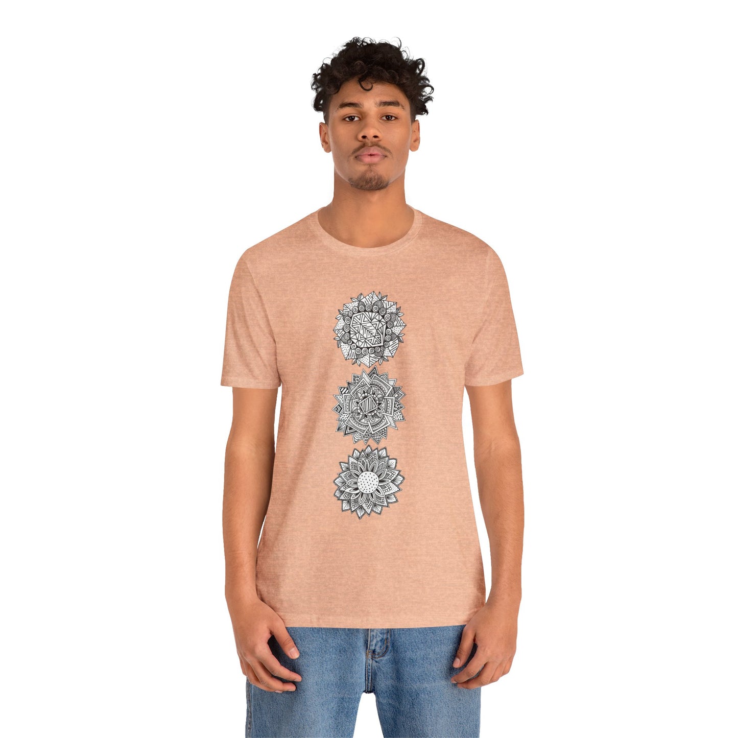 Jersey Short Sleeve Tee (3 Flowers)