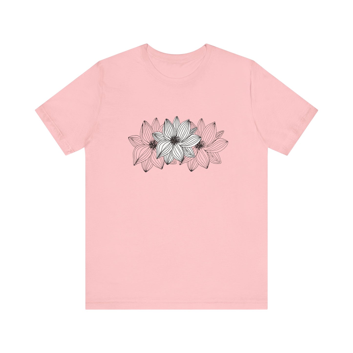 Unisex Jersey Short Sleeve Tee (Triple Flower)