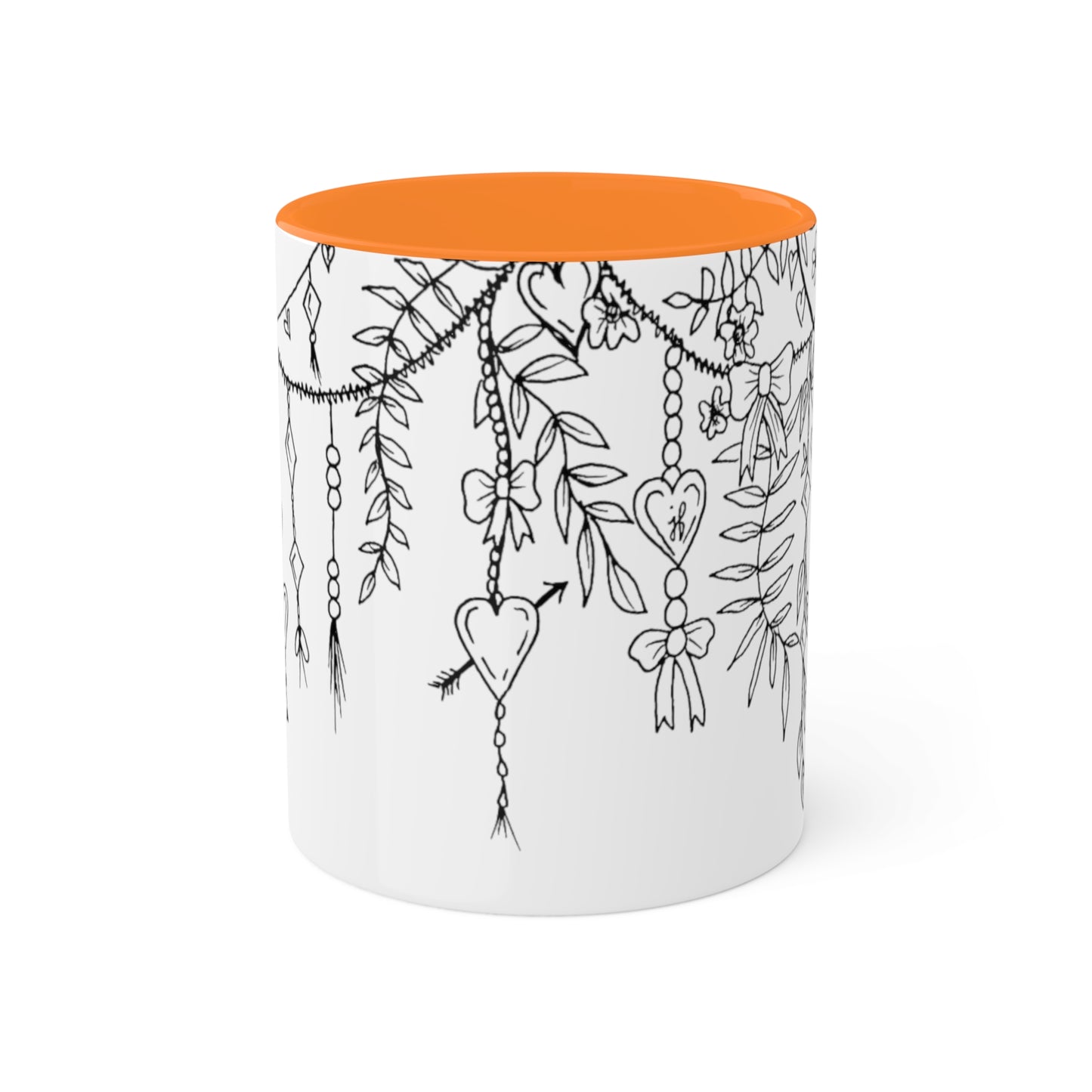 Mugs, 11oz (Draping Hearts)