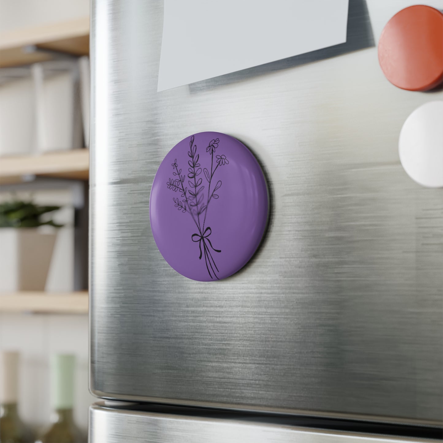 Button Magnet (Lavender)