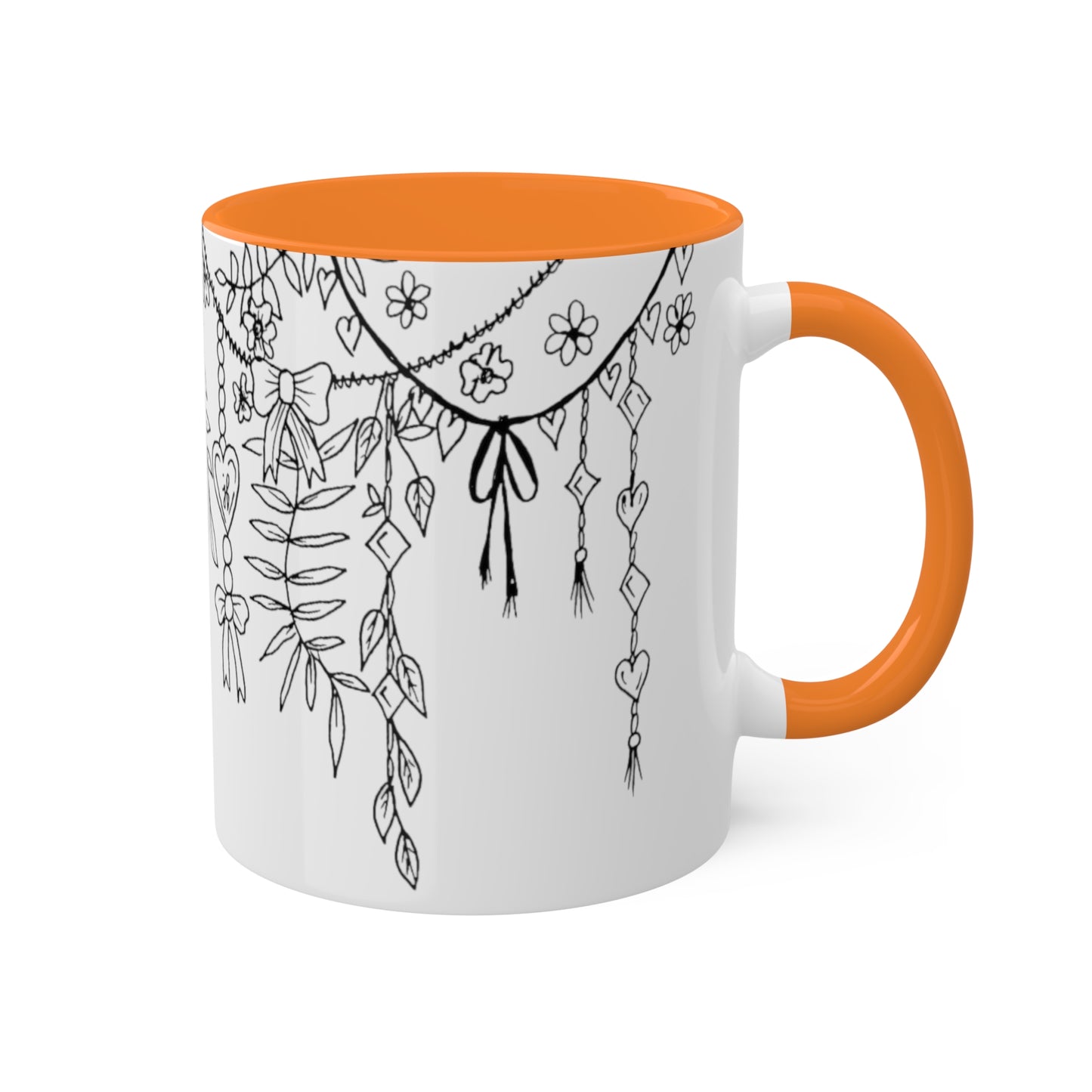 Mugs, 11oz (Draping Hearts)