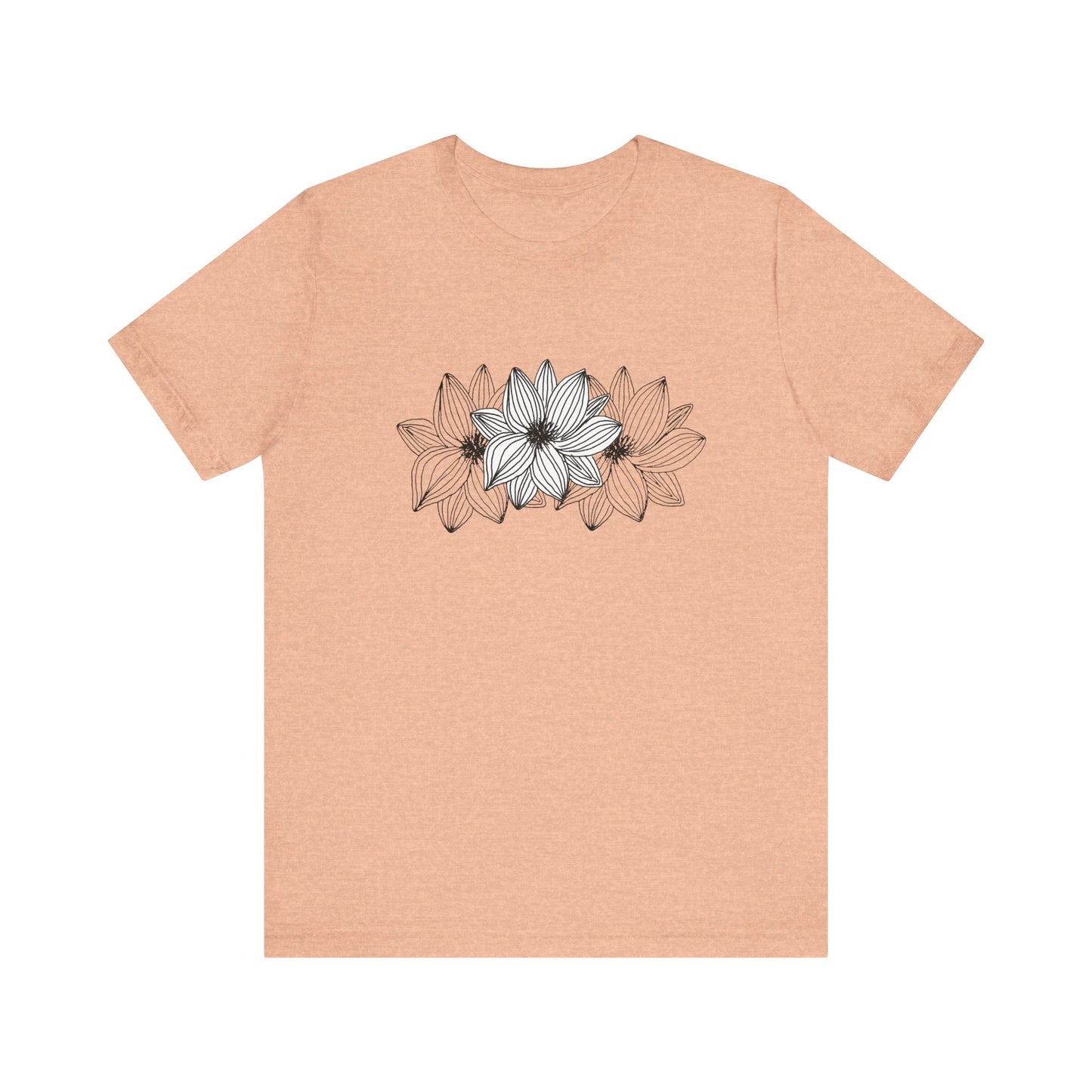 Unisex Jersey Short Sleeve Tee (Triple Flower)