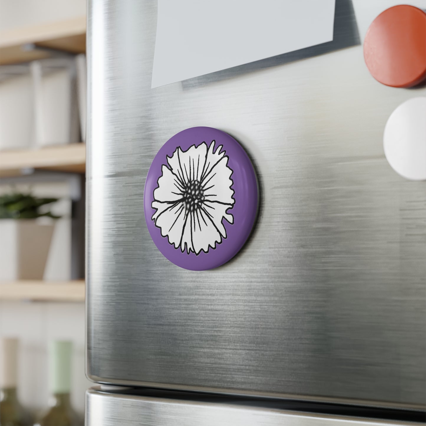 Button Magnet (Lavender Purple)