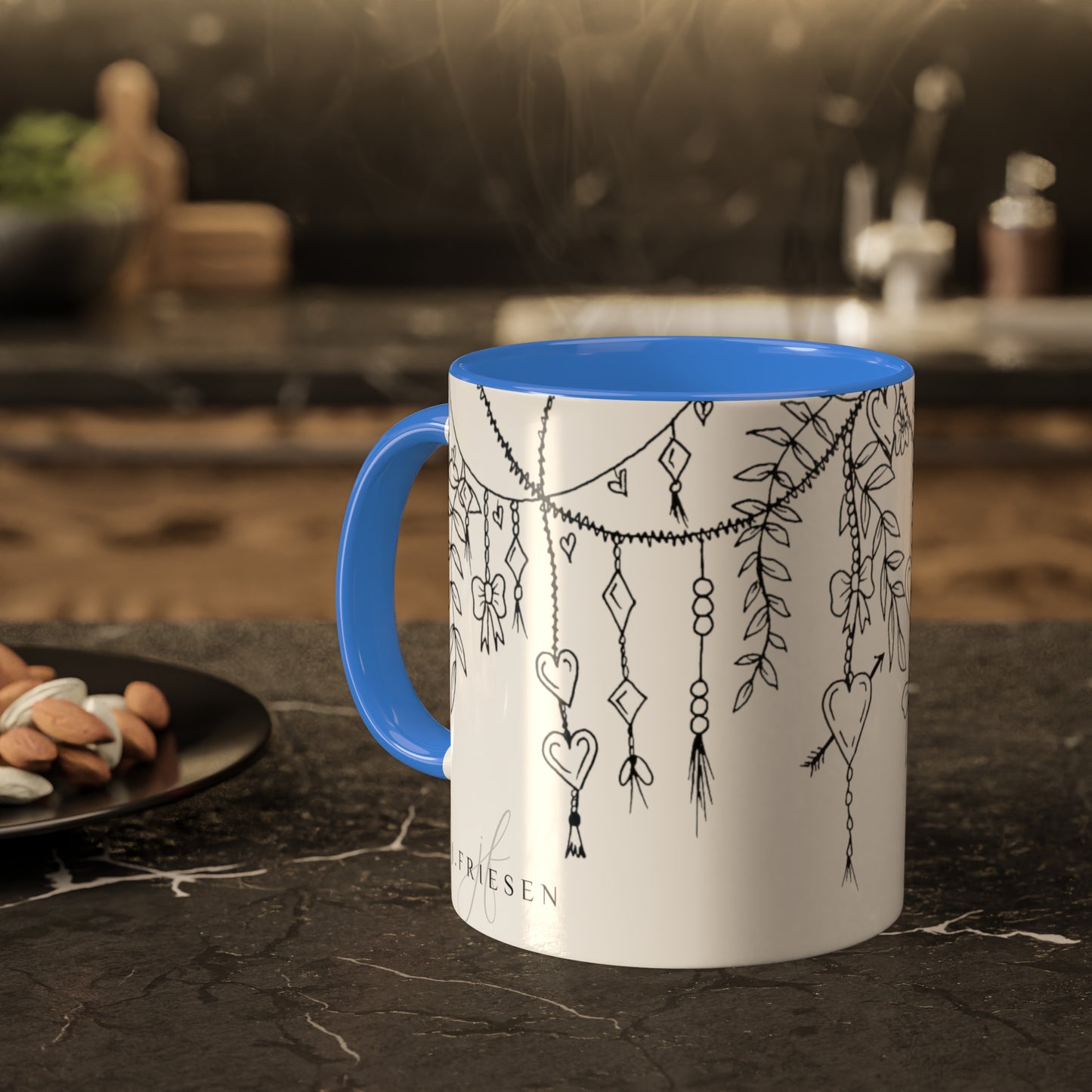 Mugs, 11oz (Draping Hearts)