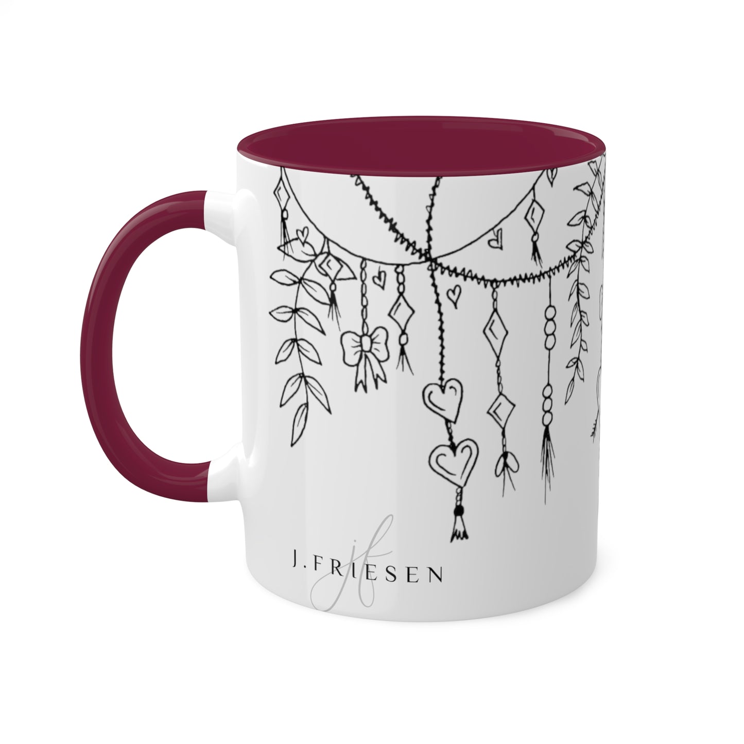 Mugs, 11oz (Draping Hearts)