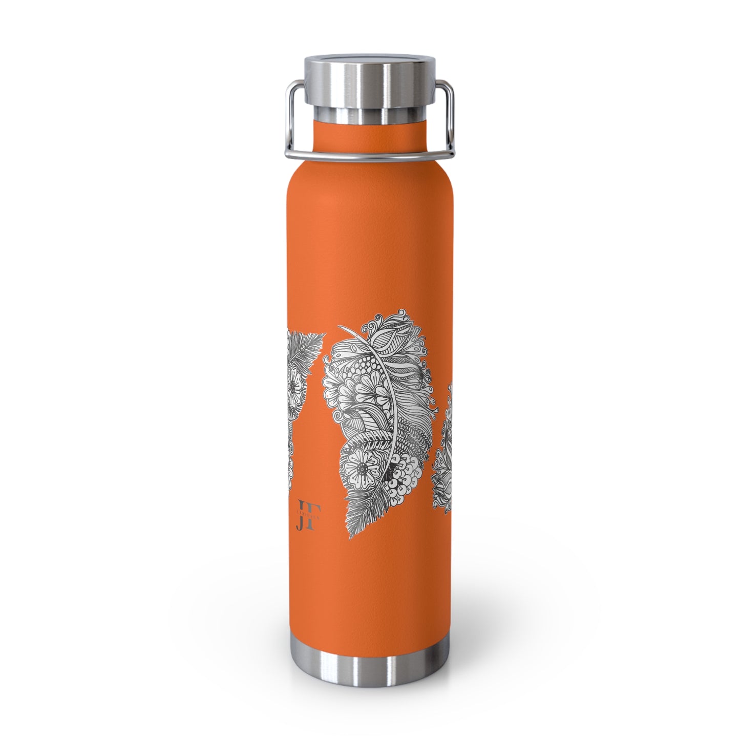 Copper Vacuum Insulated Bottle, 22oz (Feathers)