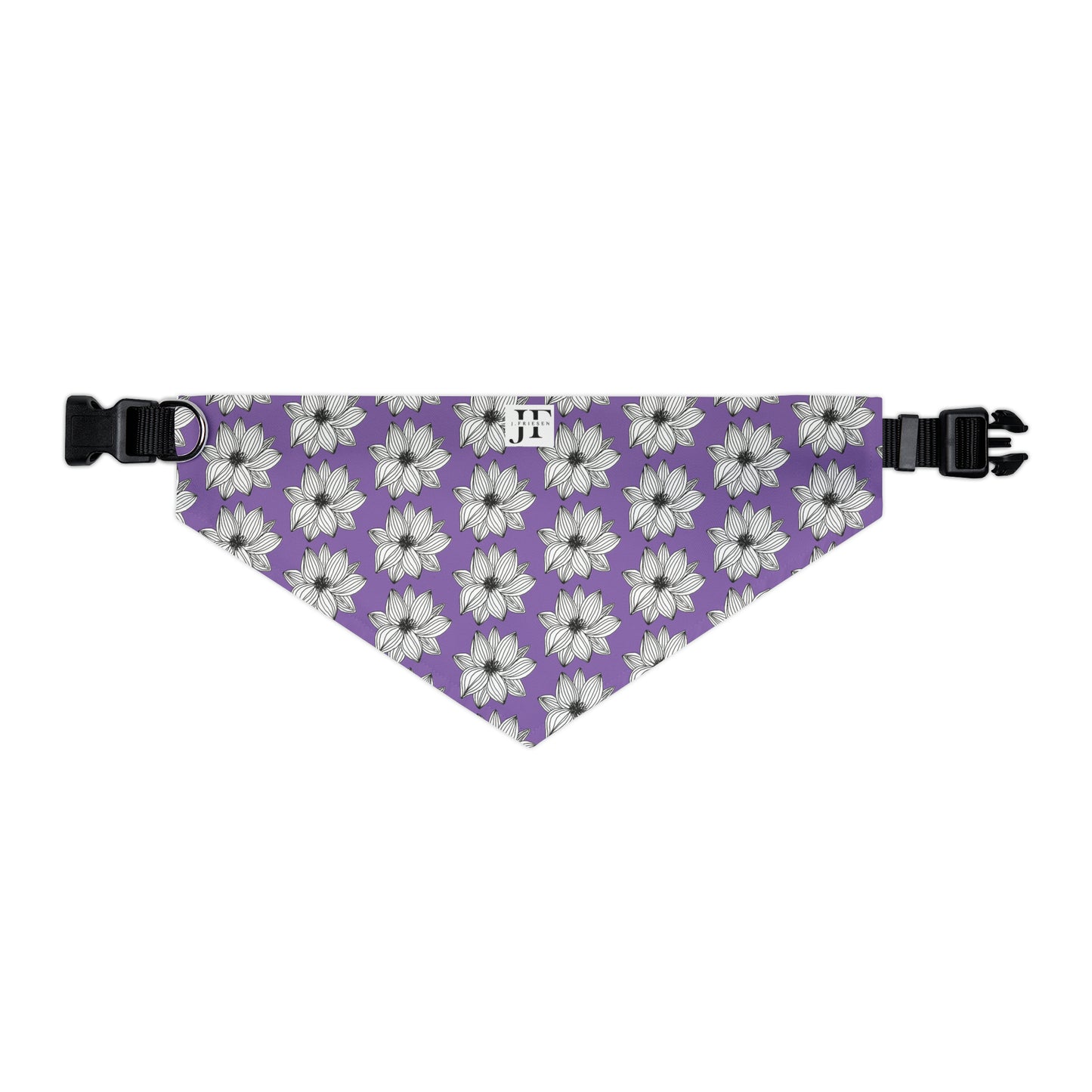 Pet Bandana Collar (Purple Flower)