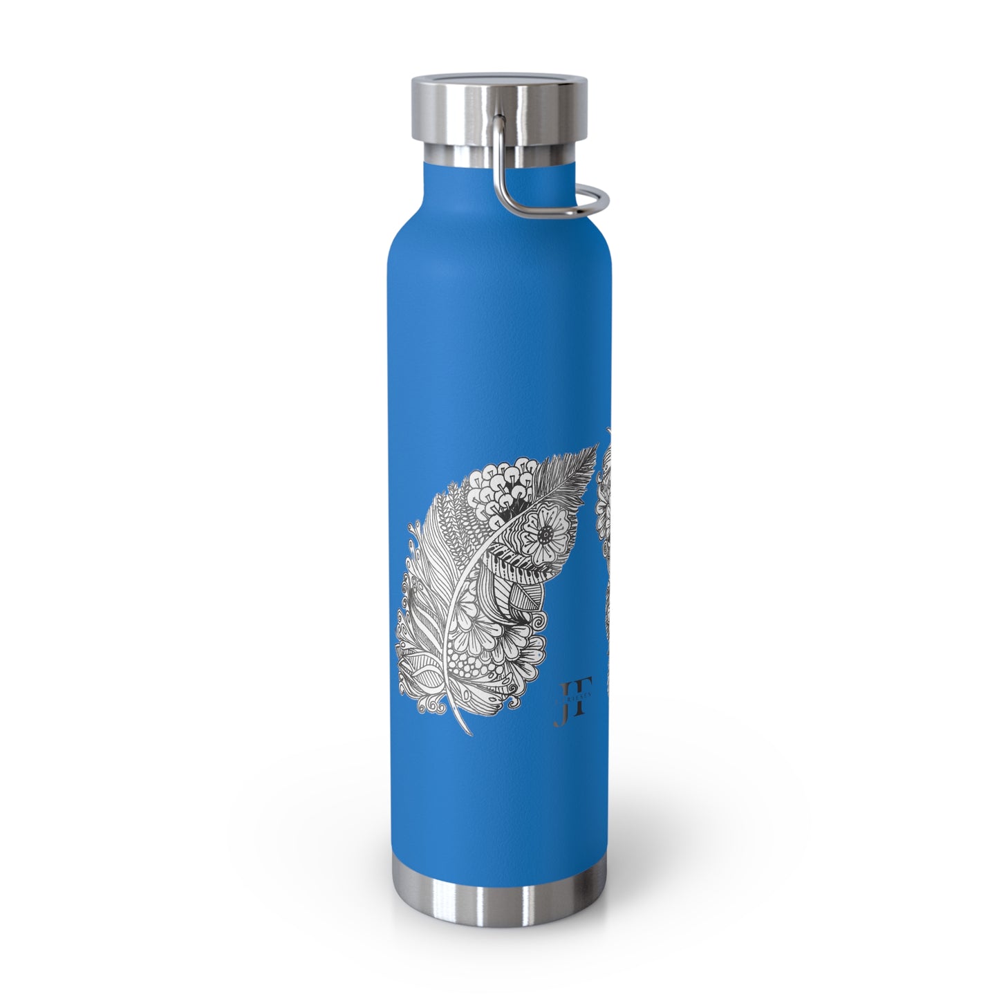 Copper Vacuum Insulated Bottle, 22oz (Feathers)