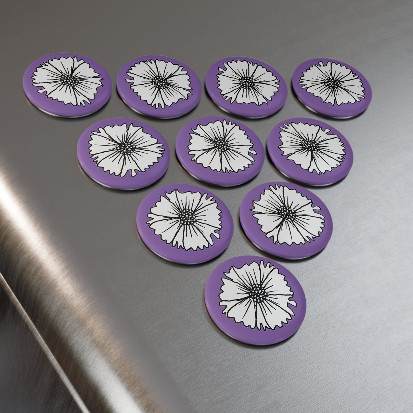 Button Magnet (Lavender Purple)