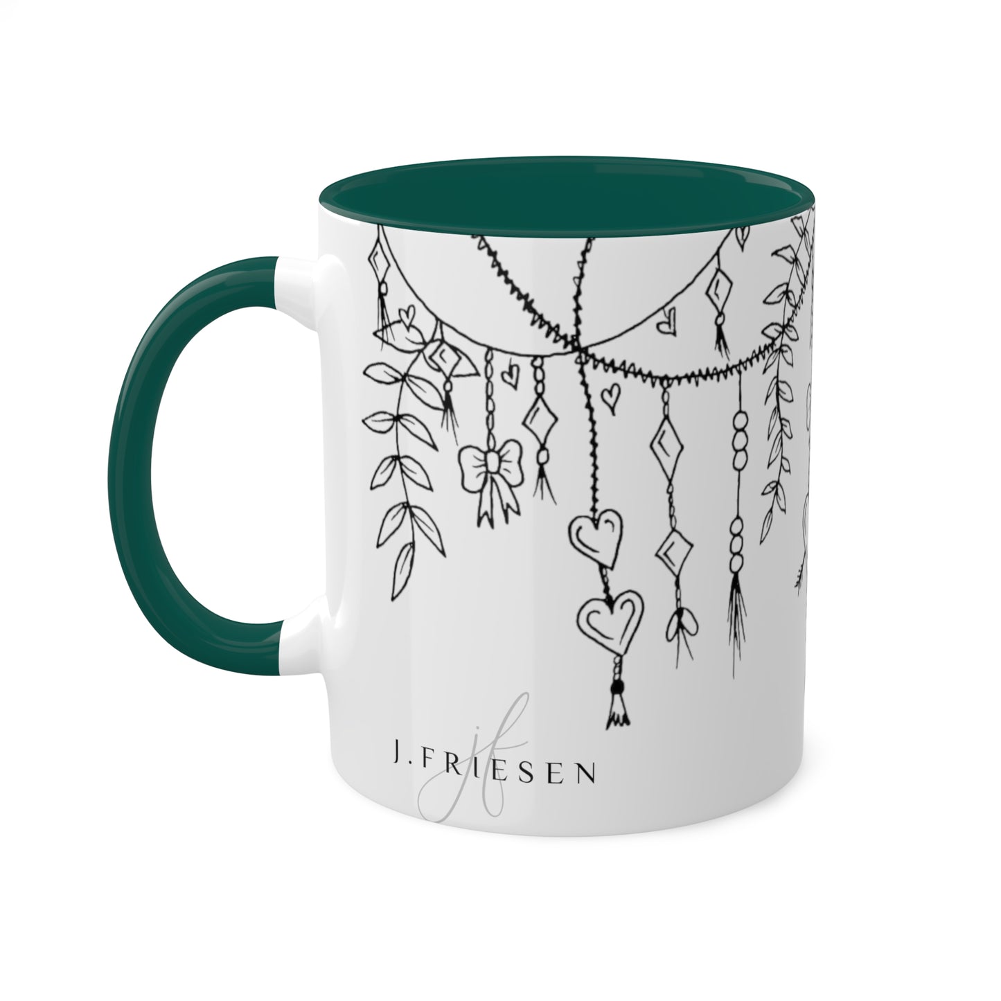 Mugs, 11oz (Draping Hearts)