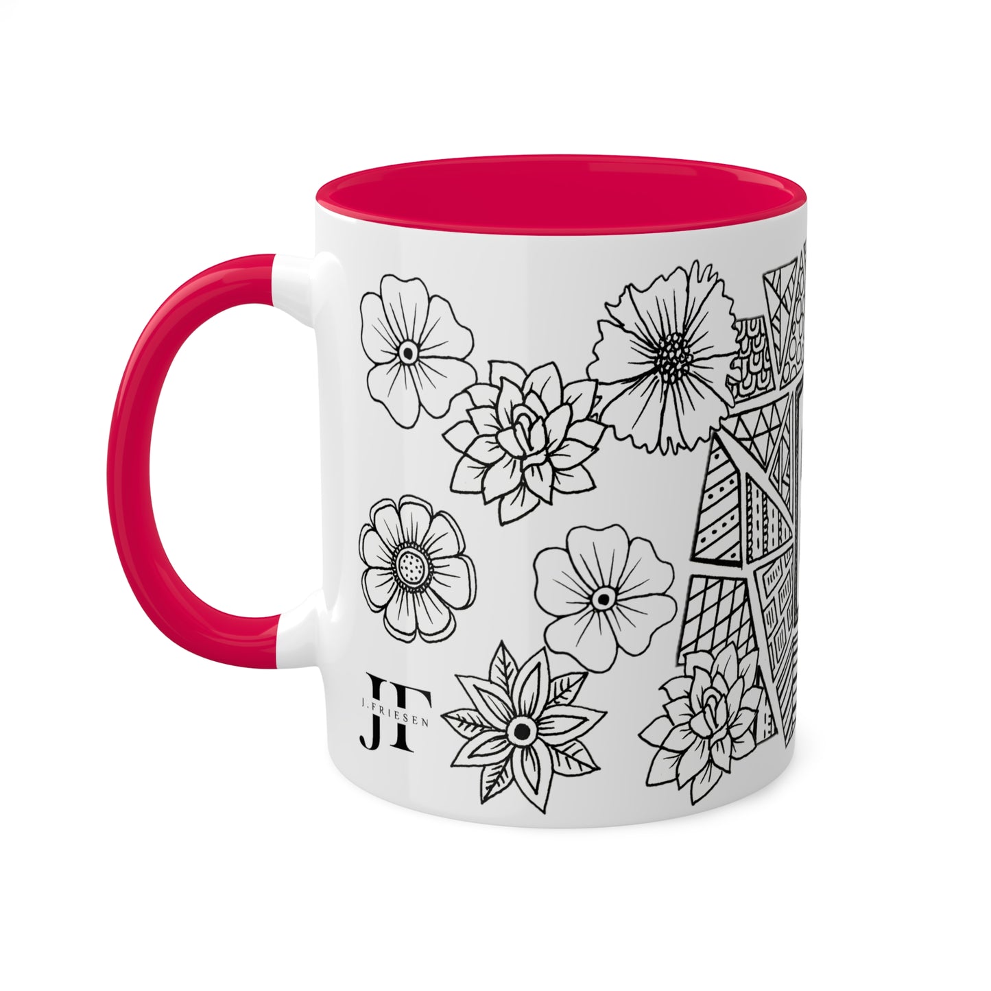 Mugs, 11oz (Monogram E)