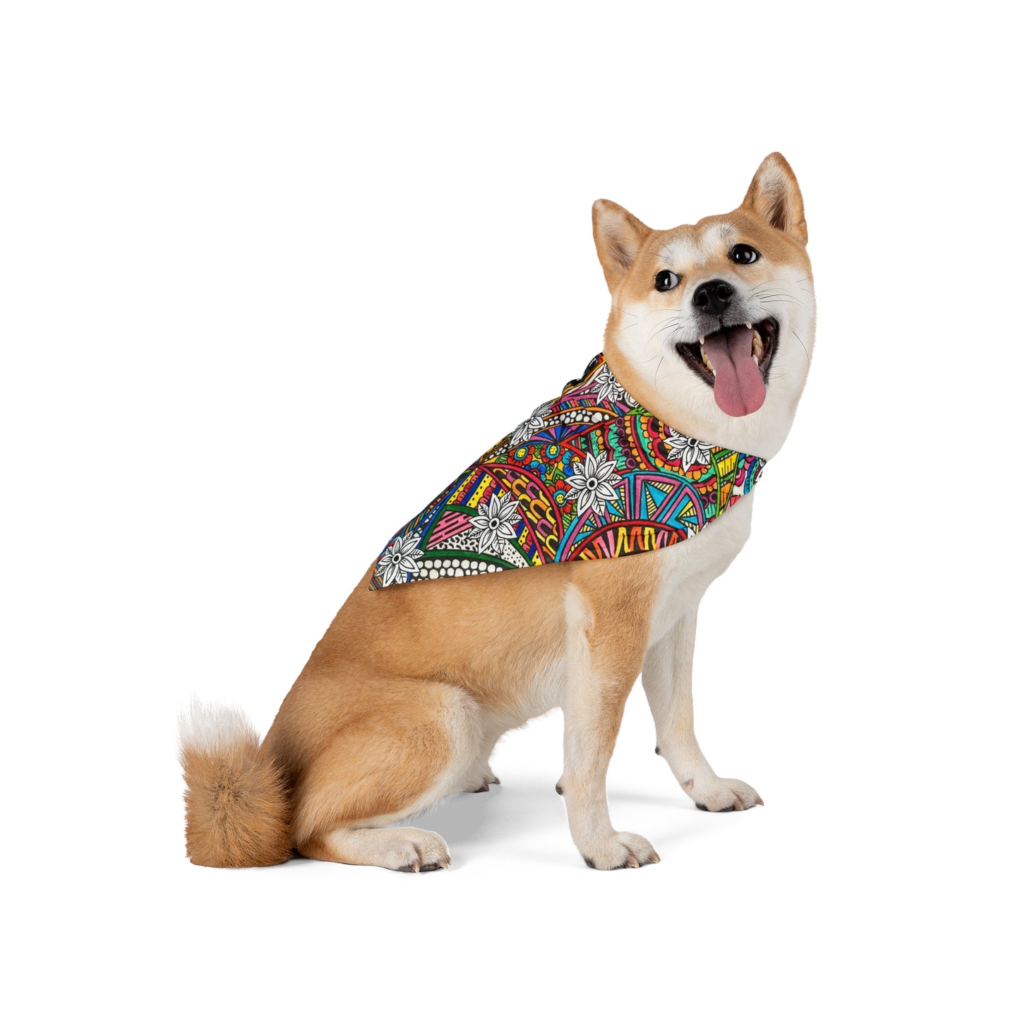 Pet Bandana (Colour+Flower)