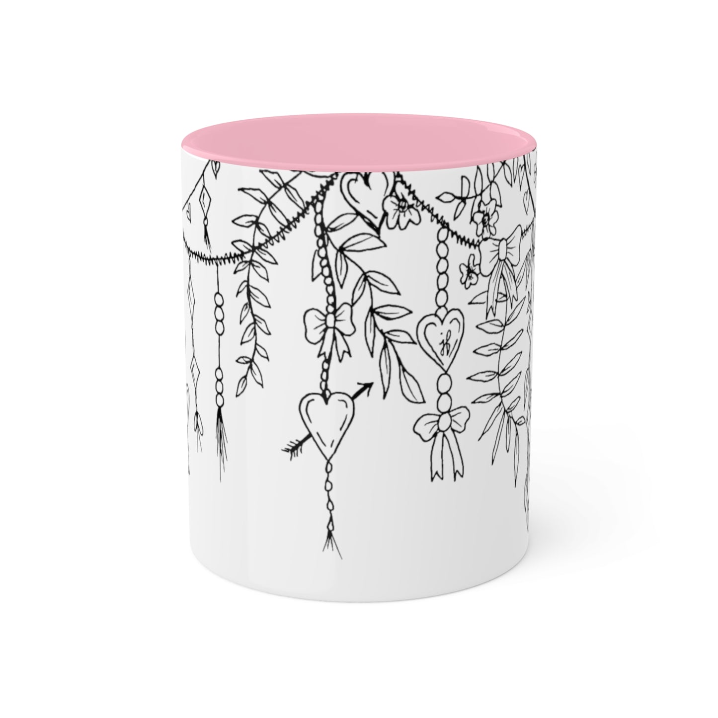 Mugs, 11oz (Draping Hearts)