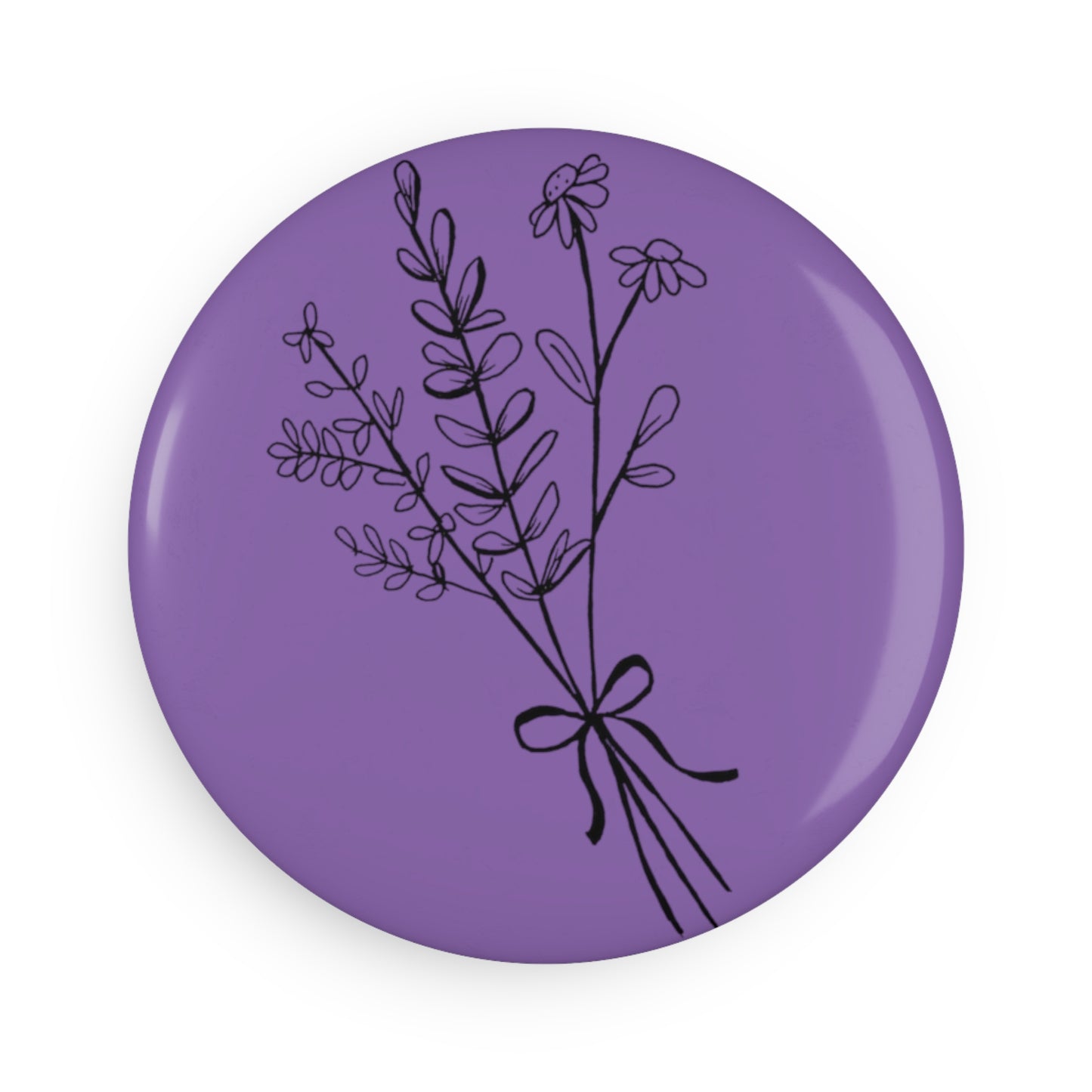 Button Magnet (Lavender)