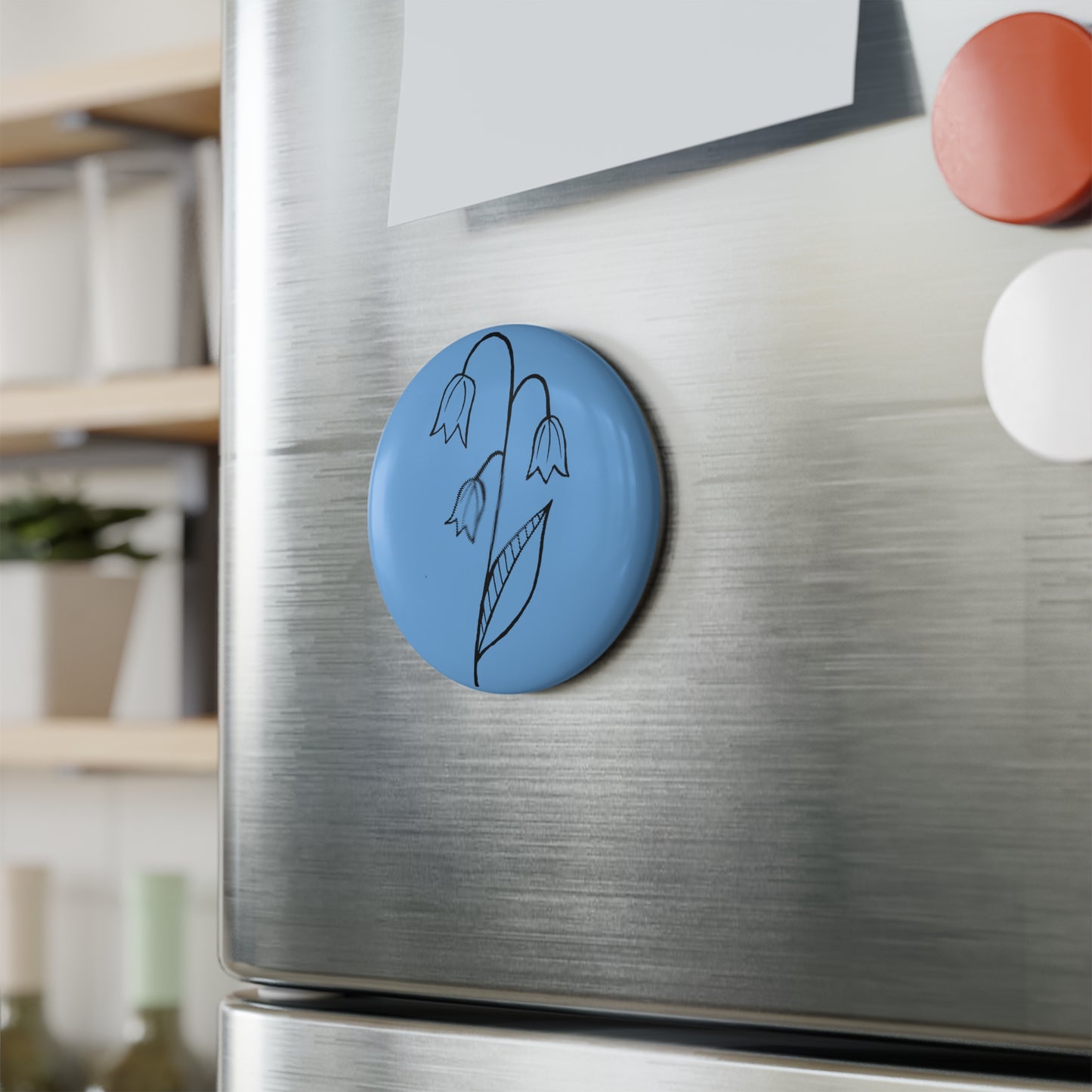 Button Magnet (Blue Bell)