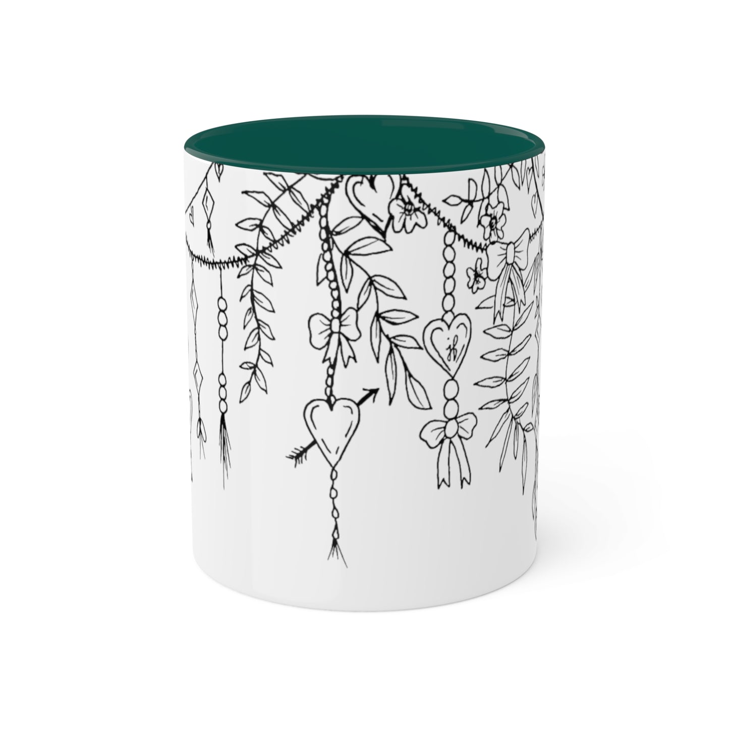 Mugs, 11oz (Draping Hearts)