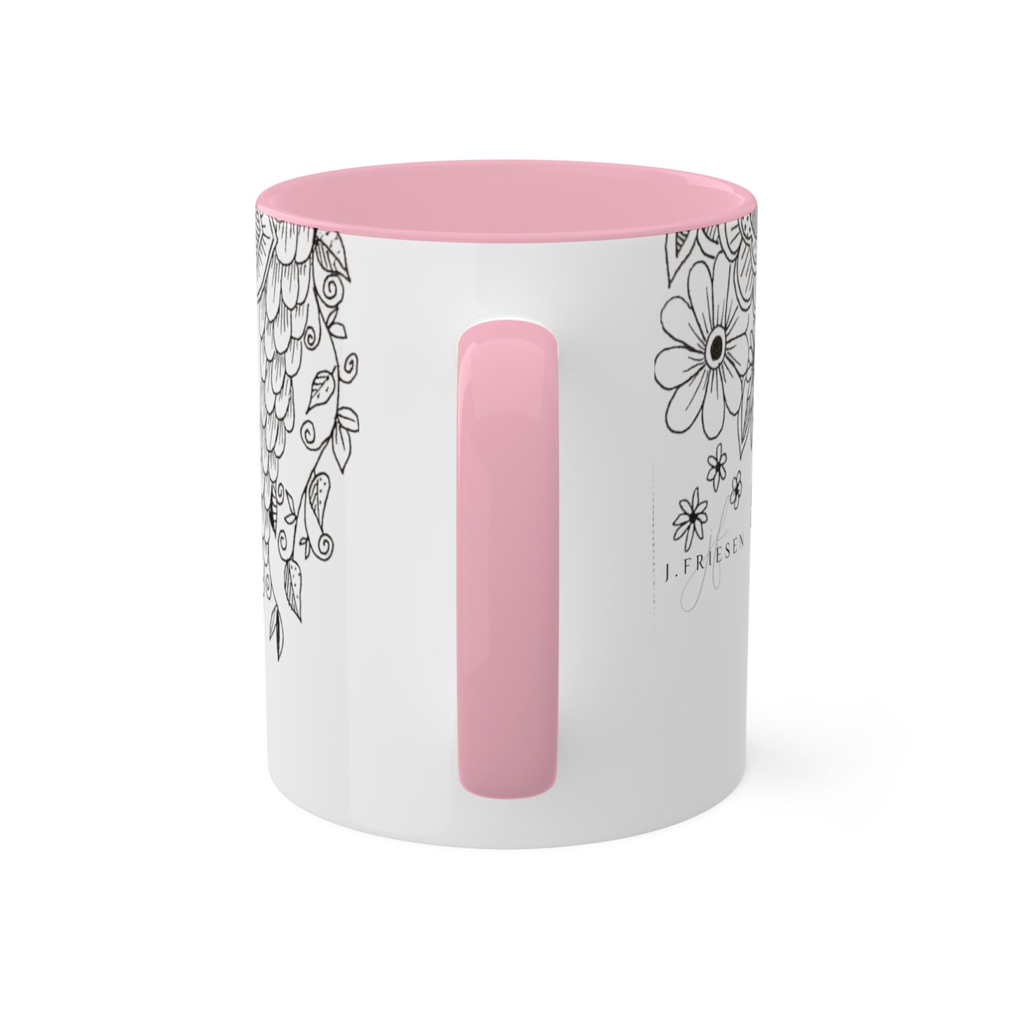 Colorful Flower Mugs, 11oz