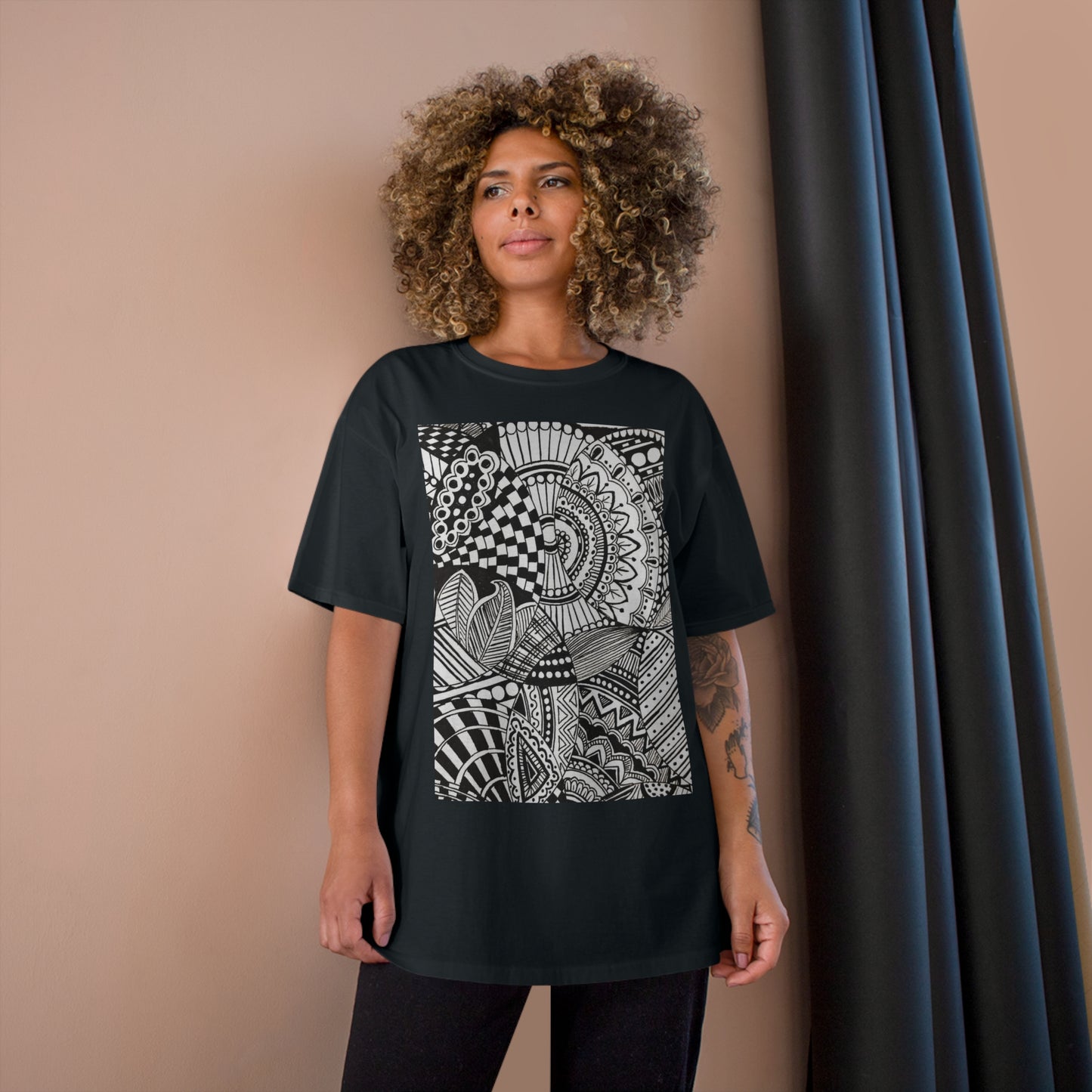 T-Shirt (B&W Swirl)