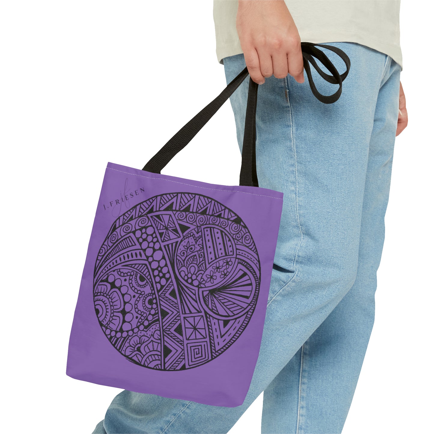 Tote Bag (Purple Circle)