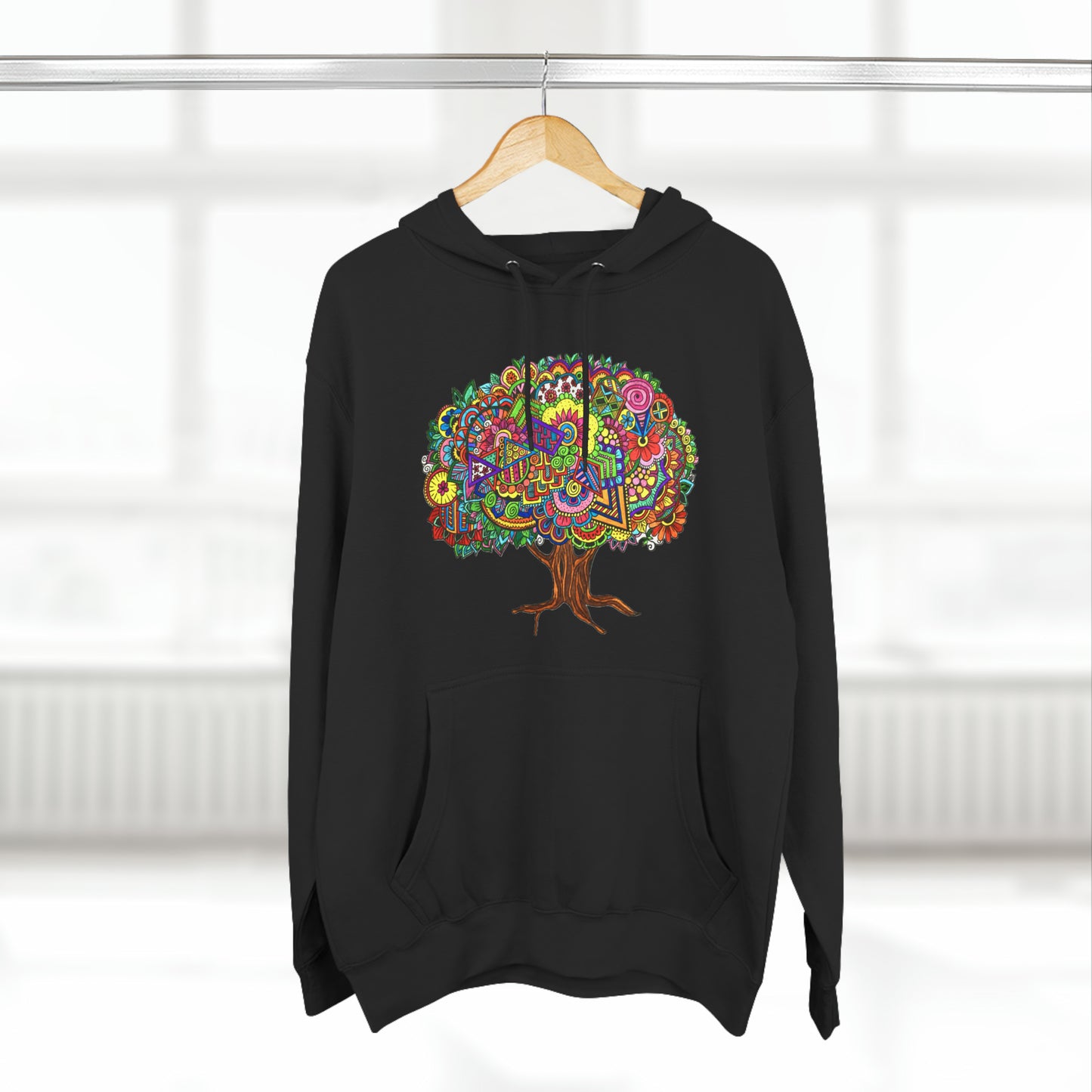 Three-Panel Fleece Hoodie (Tree of Eden)