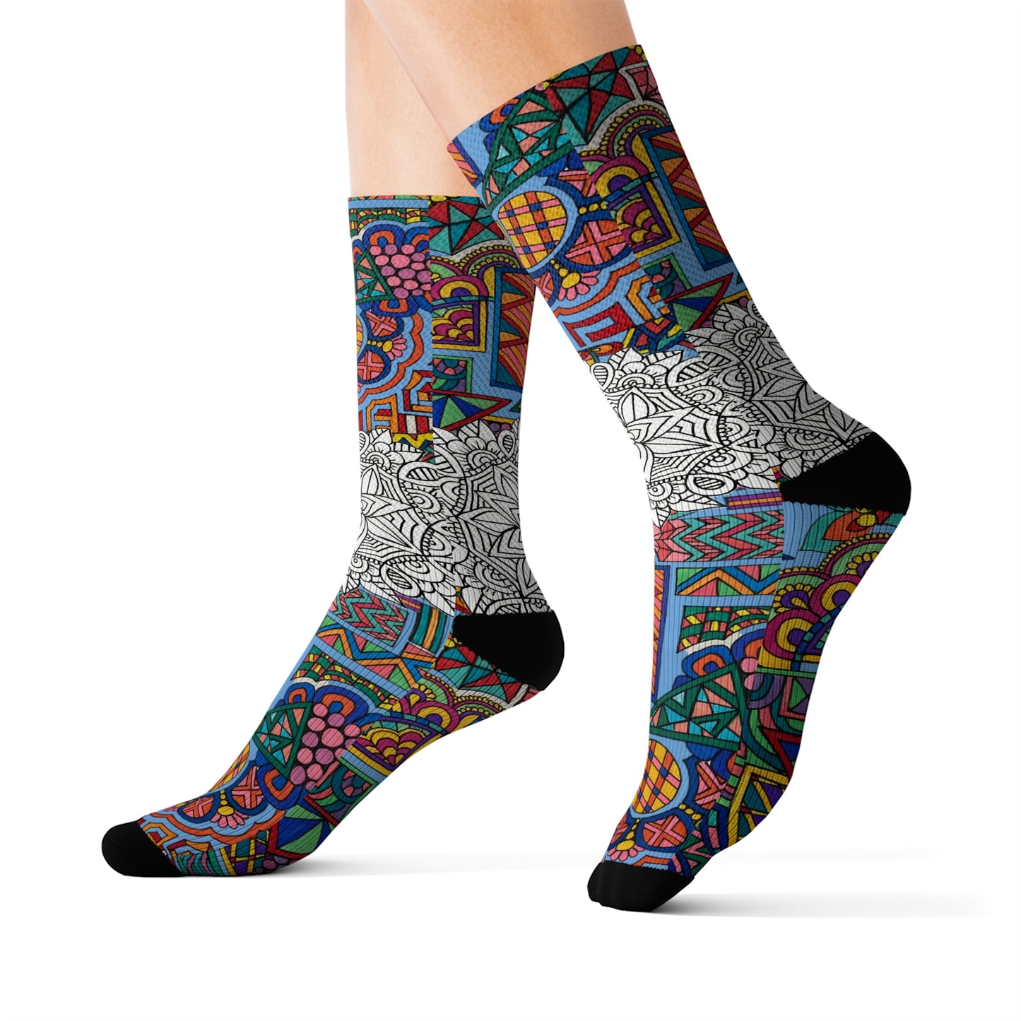 Socks (Mandala/B&W)