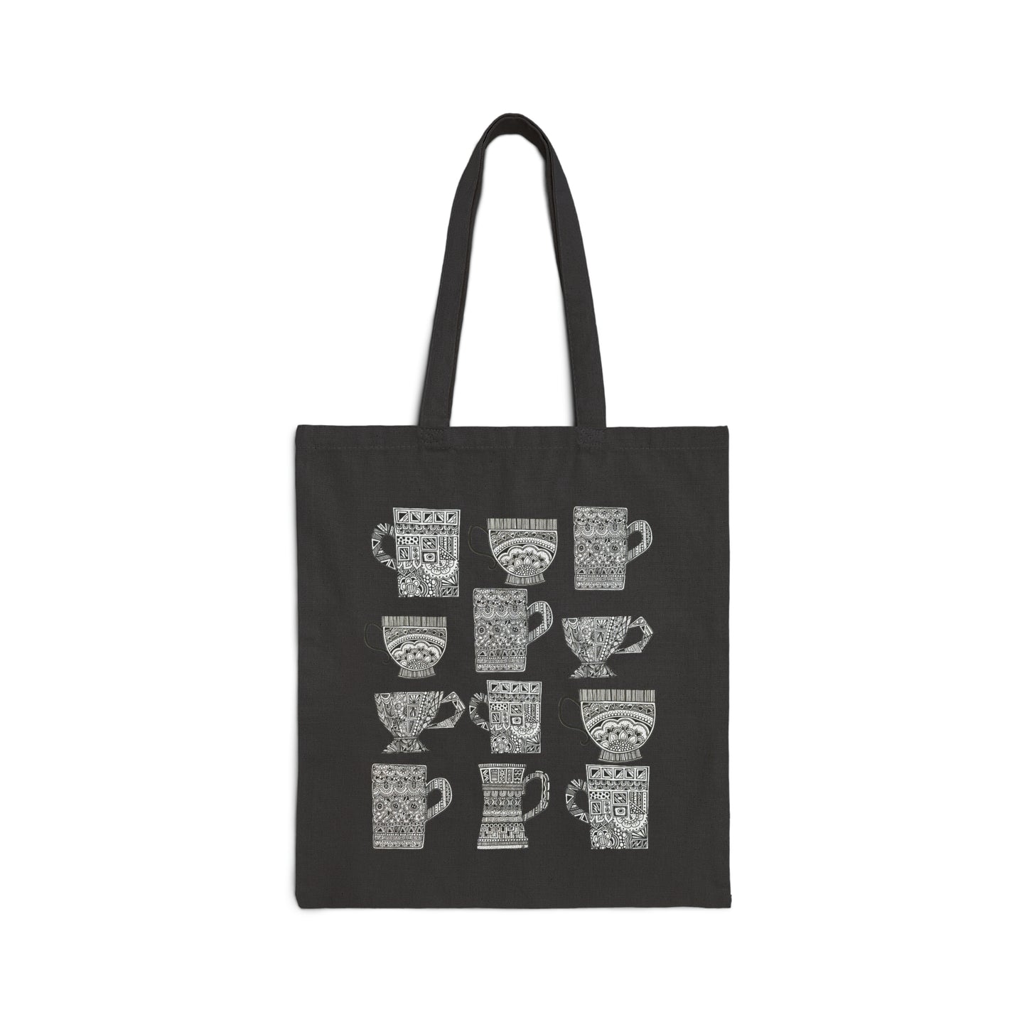 Cotton Canvas Tote Bag (Mugs)