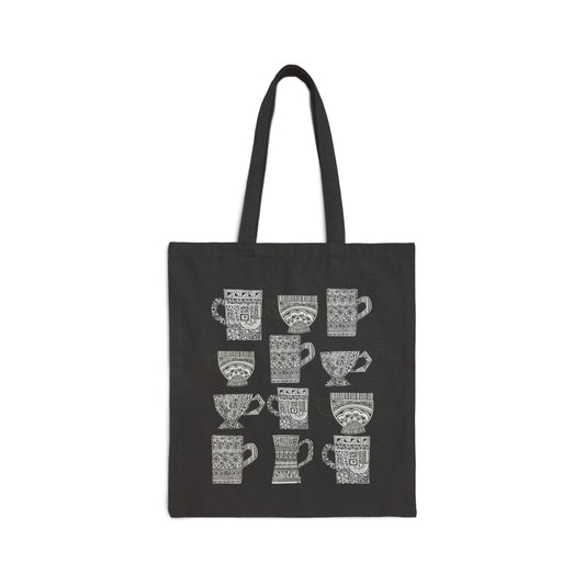 Cotton Canvas Tote Bag (Mugs)