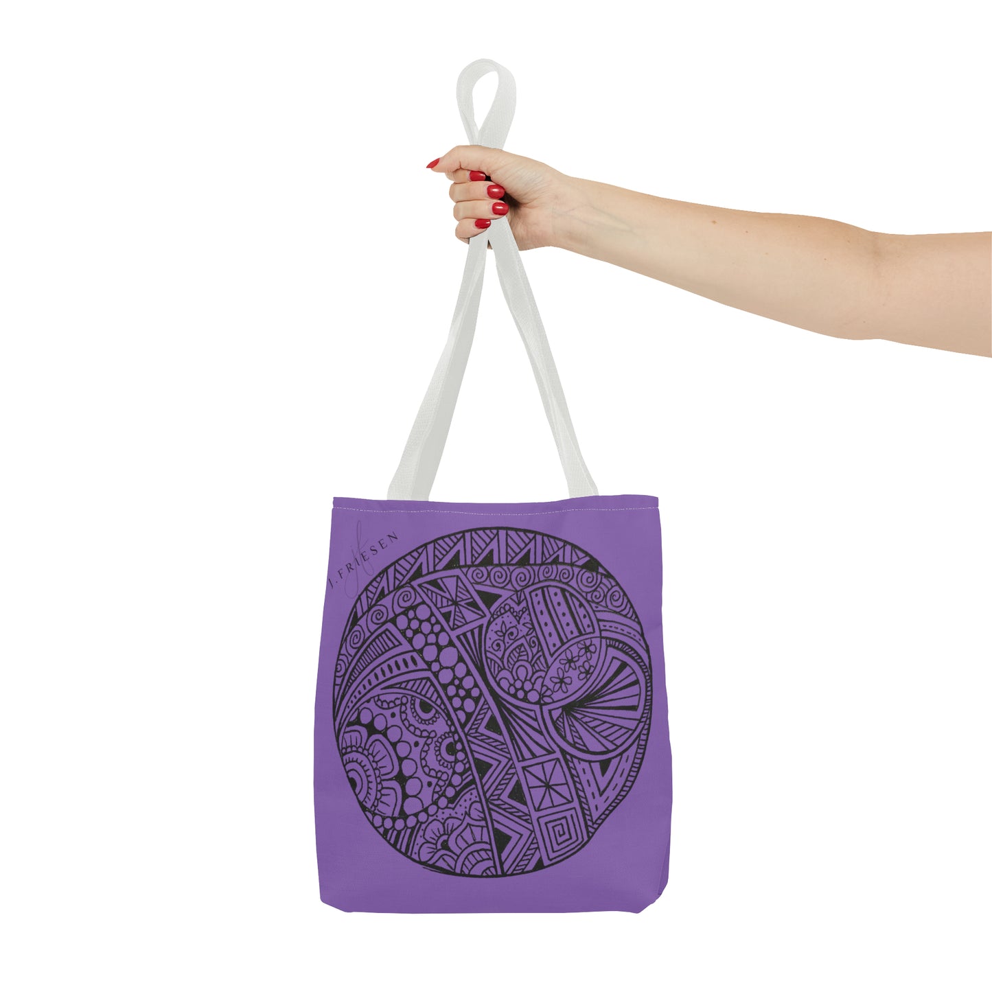 Tote Bag (Purple Circle)