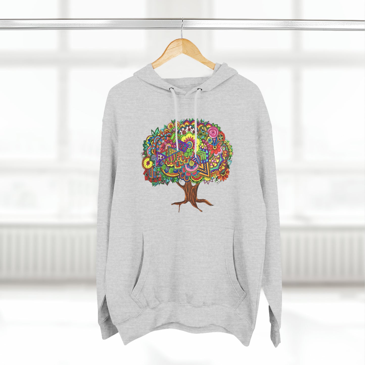 Three-Panel Fleece Hoodie (Tree of Eden)