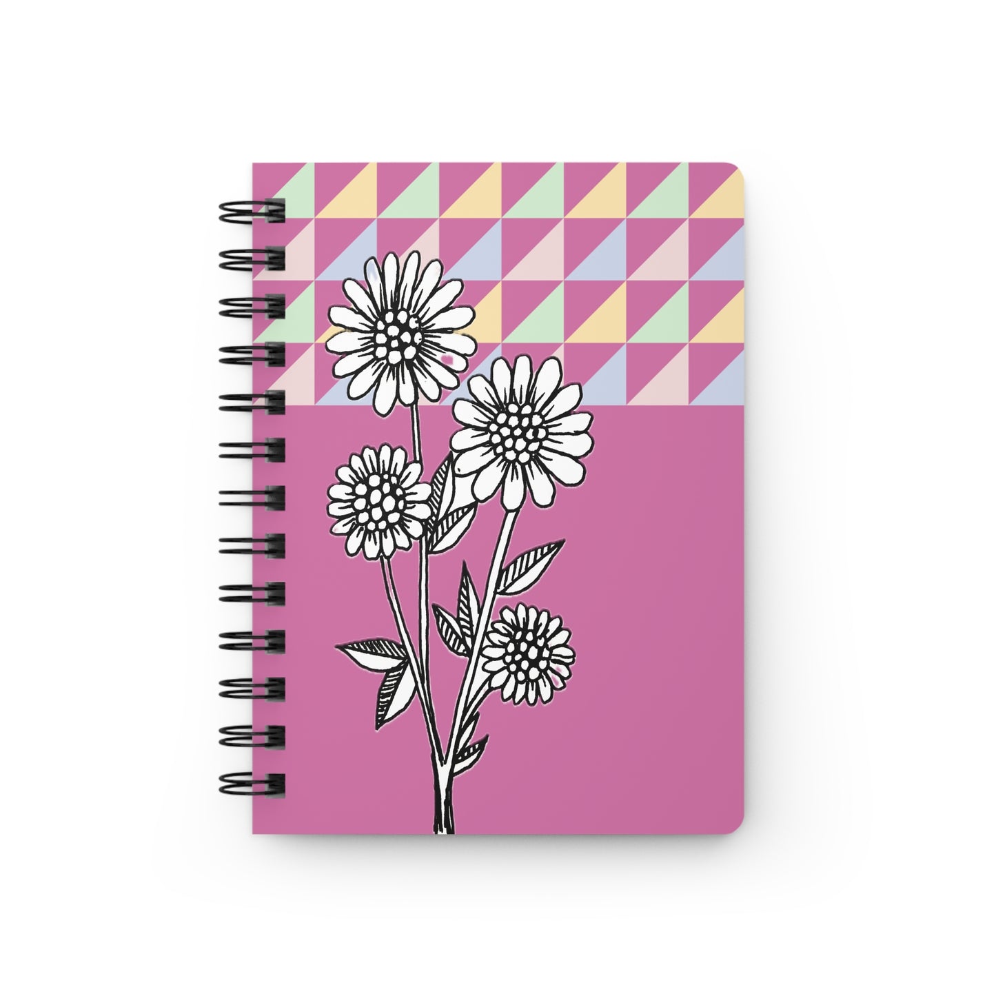 Spiral Bound Journal (Pink Daisies)