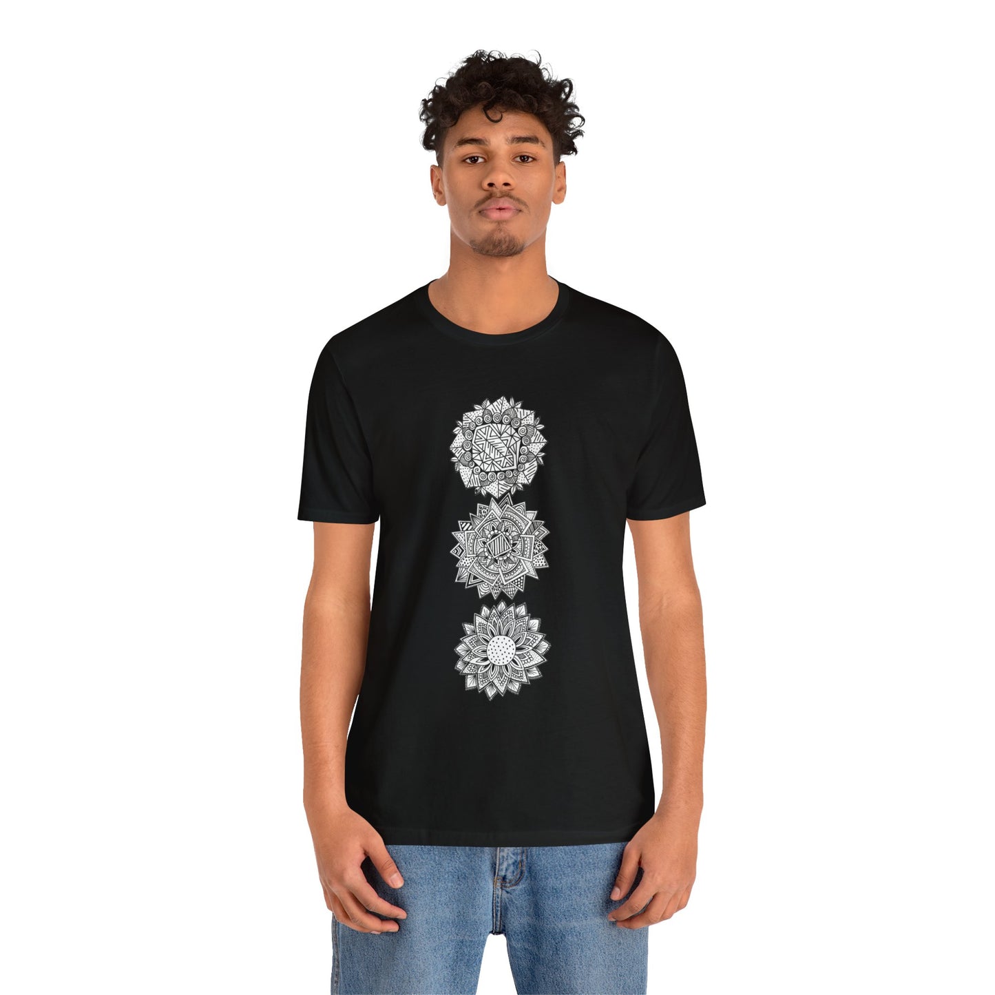 Jersey Short Sleeve Tee (3 Flowers)