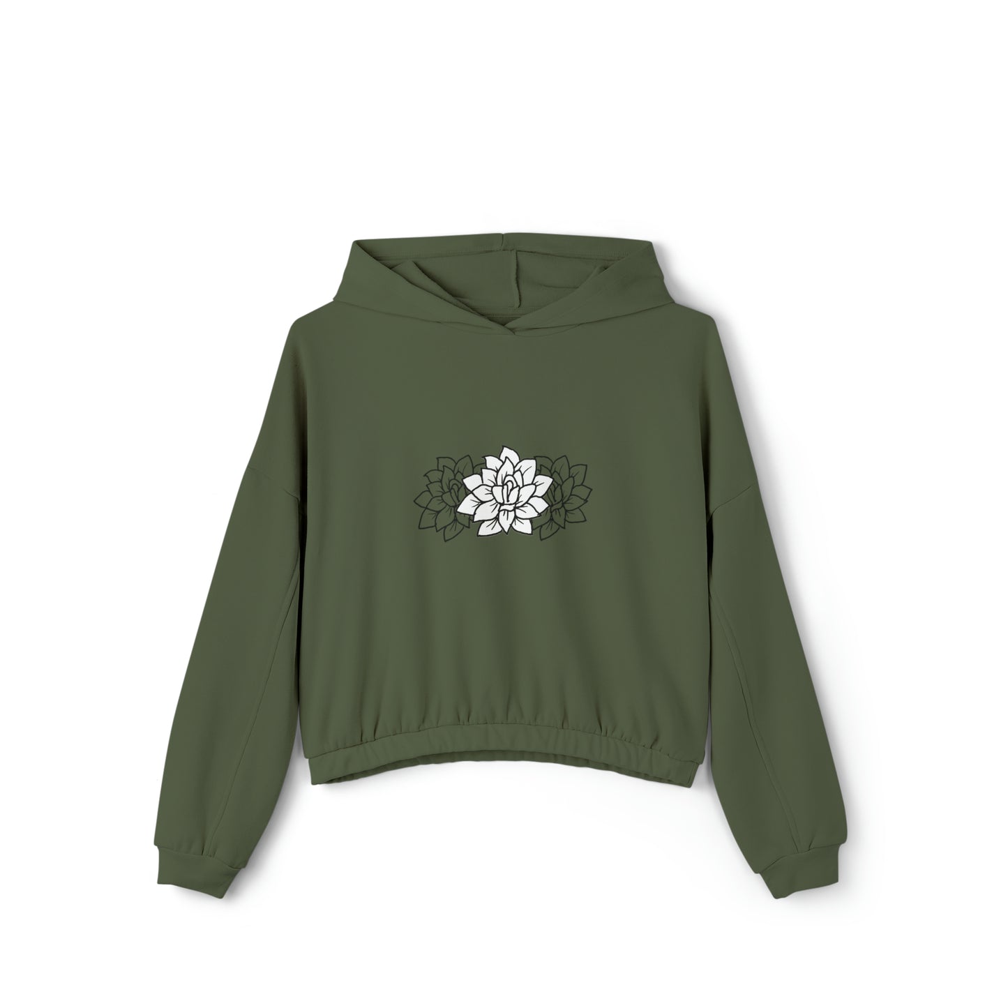 Women's Cinched Bottom Hoodie (Succulent)