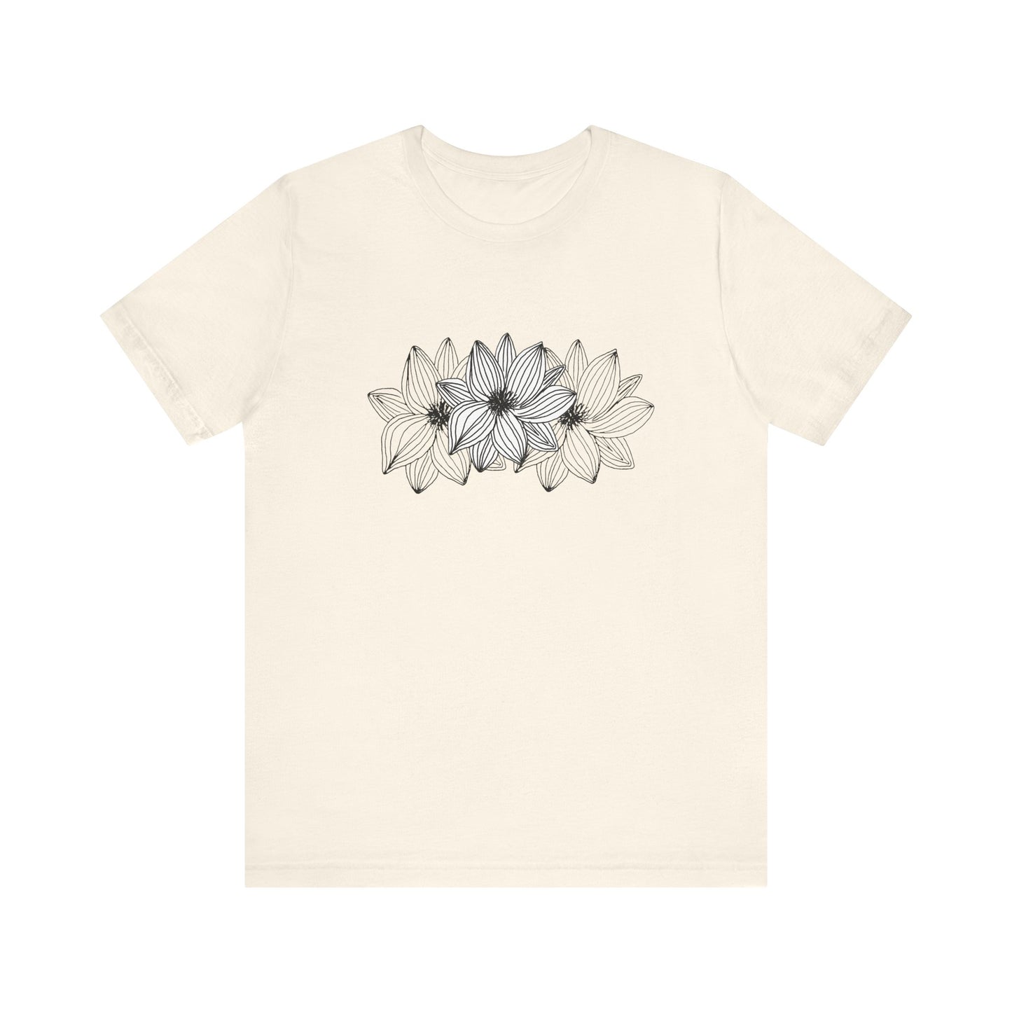 Unisex Jersey Short Sleeve Tee (Triple Flower)