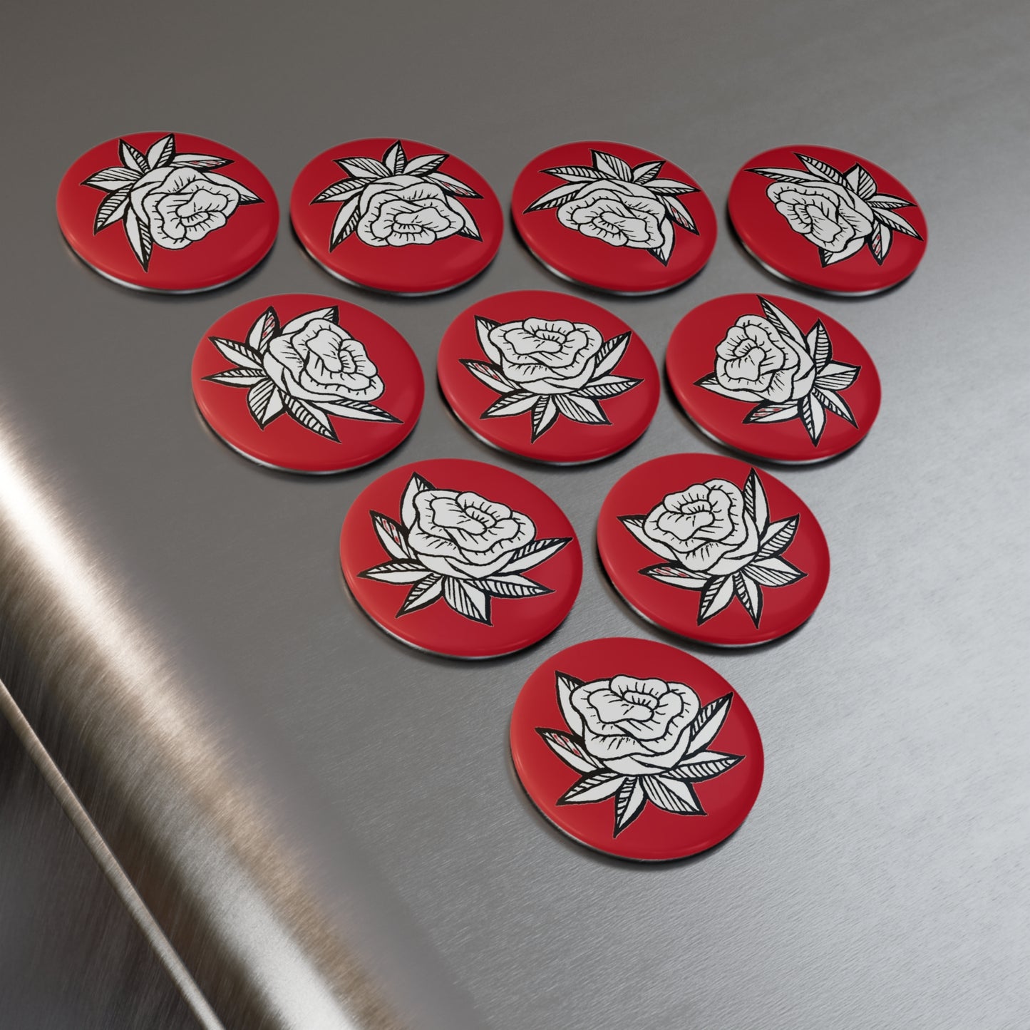 Button Magnet (Rose)