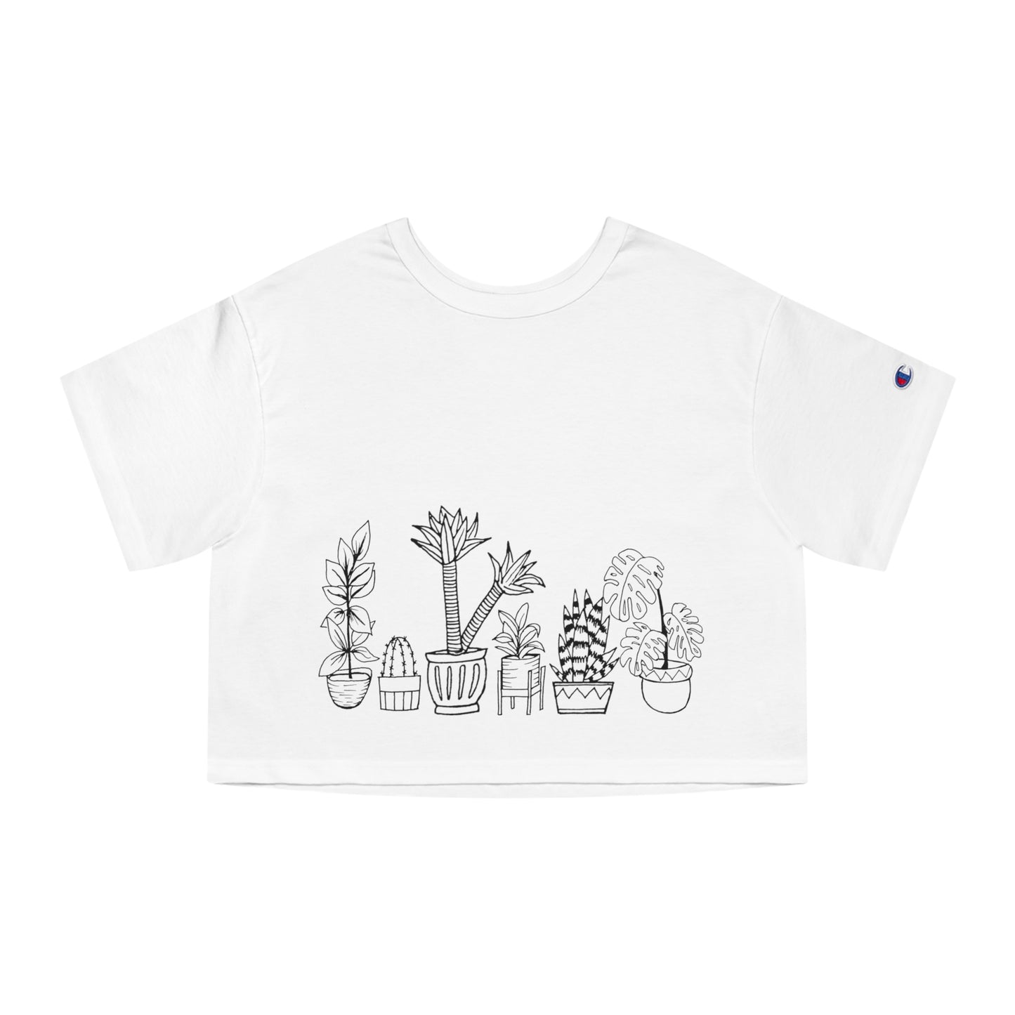 Women's Cropped Top (House Plants)